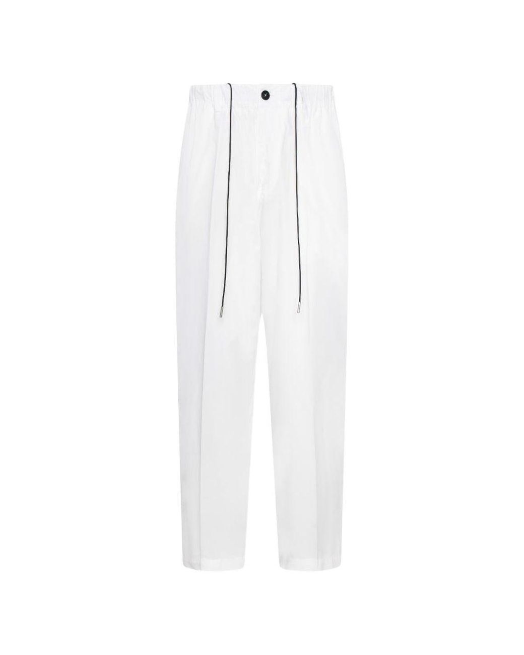 Low Brand White Loose-Fit Trousers for men