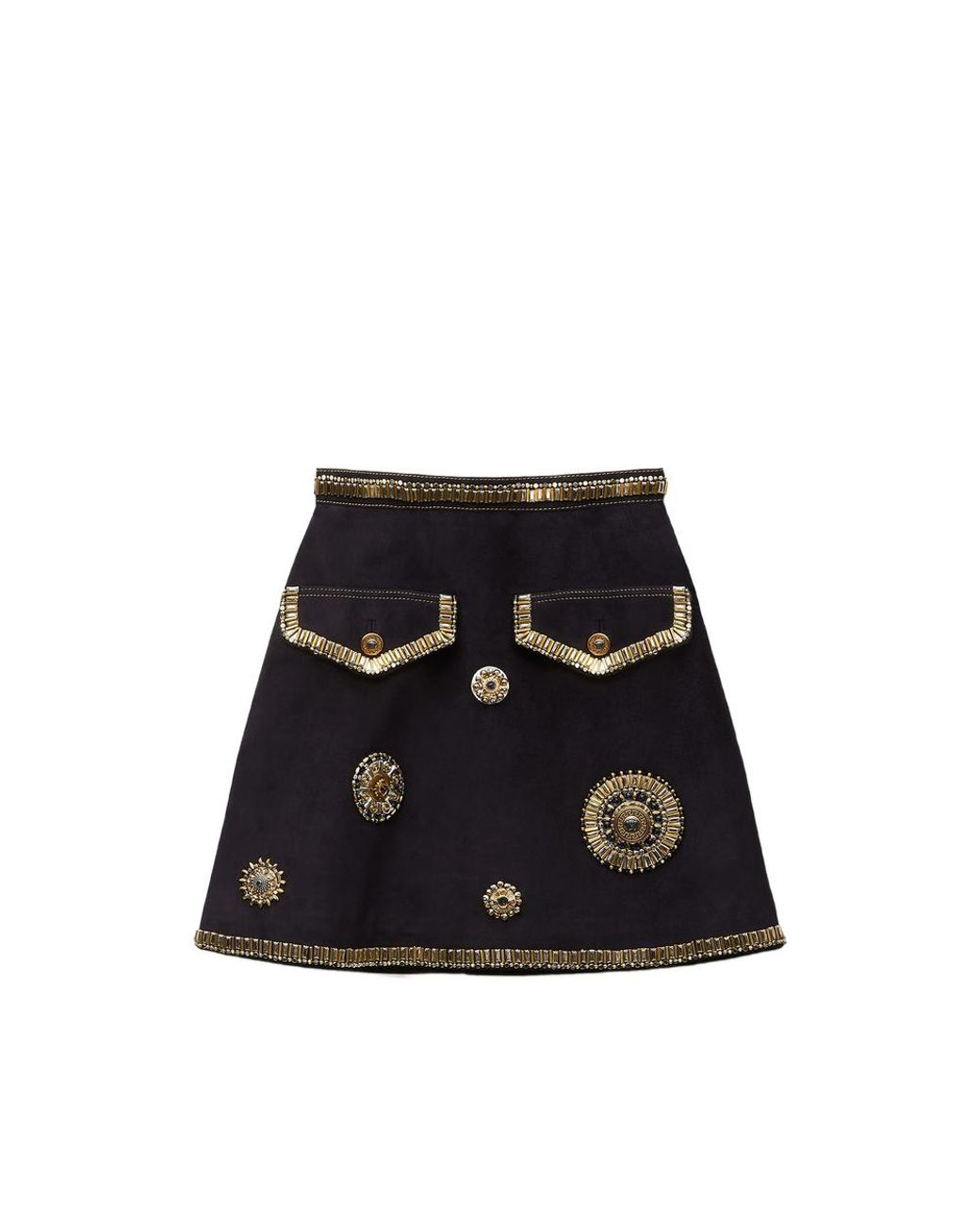 Versace Black Skirts