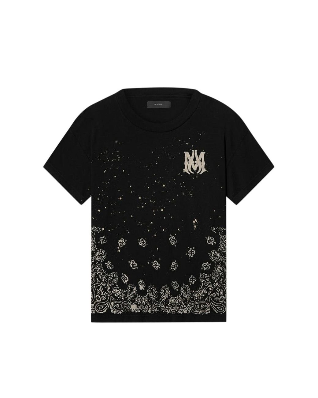 Amiri Bandana Bleach Ma Tee in Black for Men | Lyst UK