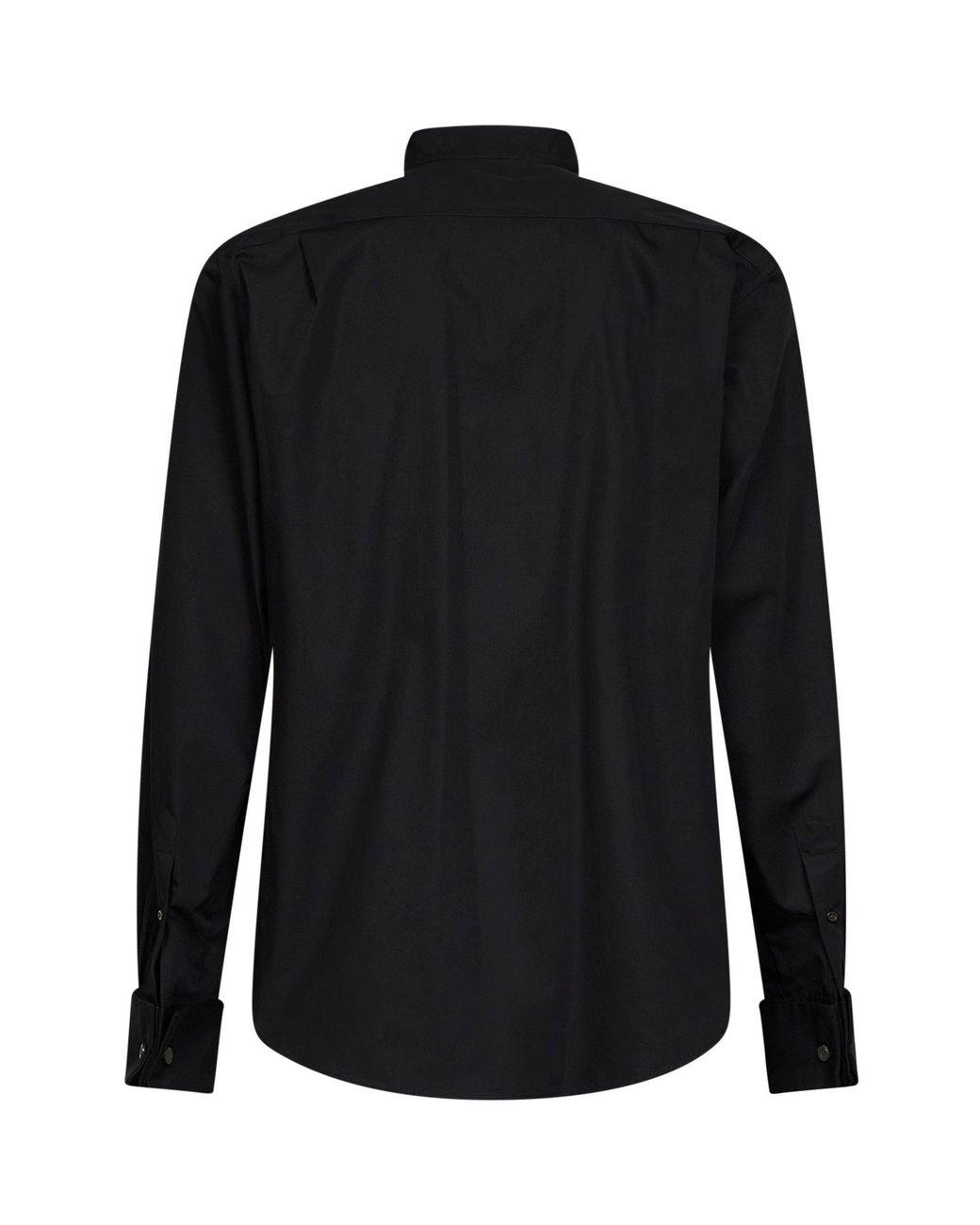 Dries Van Noten Black Shirt Cuzi Bis Cotton Poplin for men
