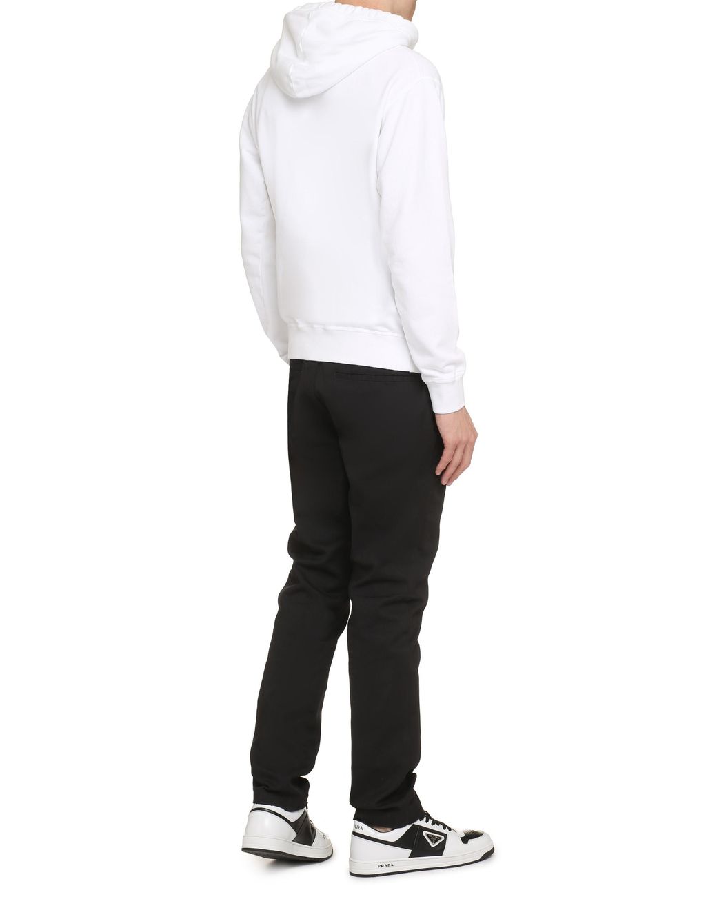 DSquared² White Cotton Hoodie Jumpers for men