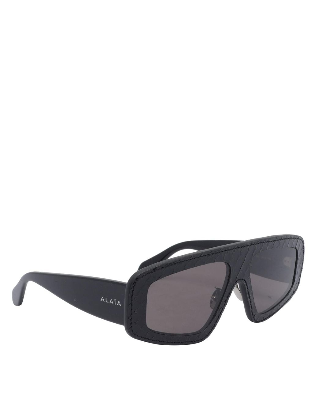 Alaïa Gray Logo Sunglasses