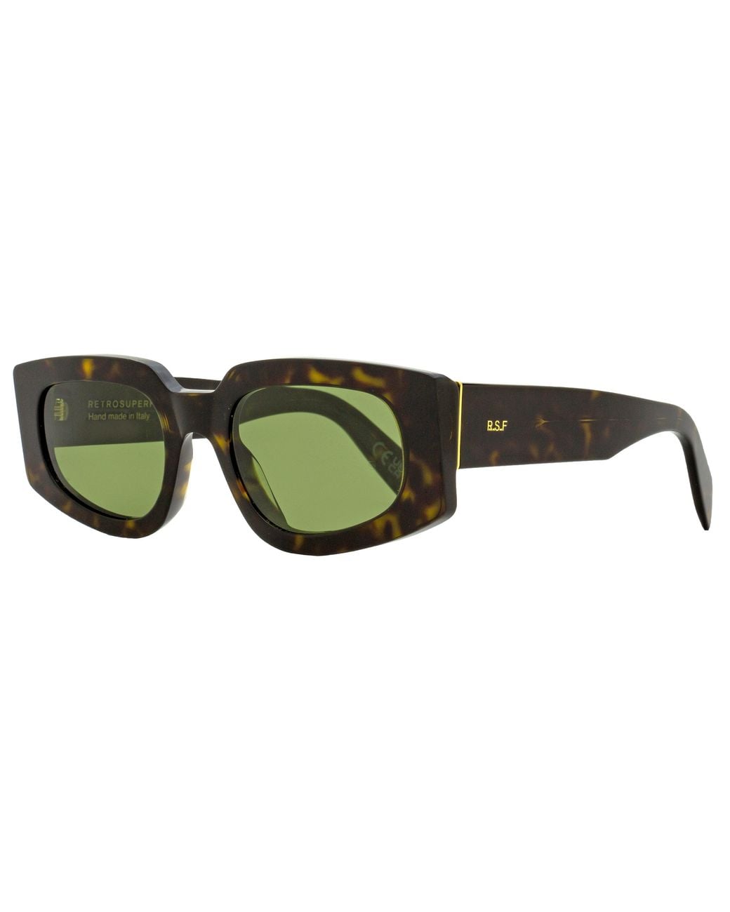 Retrosuperfuture Green Cat Eye Sunglasses Tetra Yse Havana 53mm