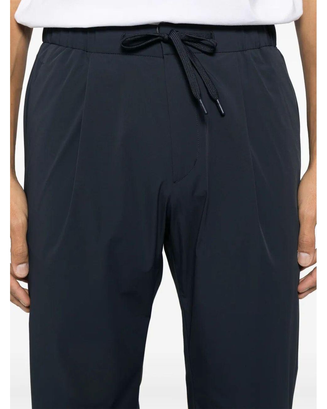 Herno Blue Pants Polyamide Nylon Elastane for men