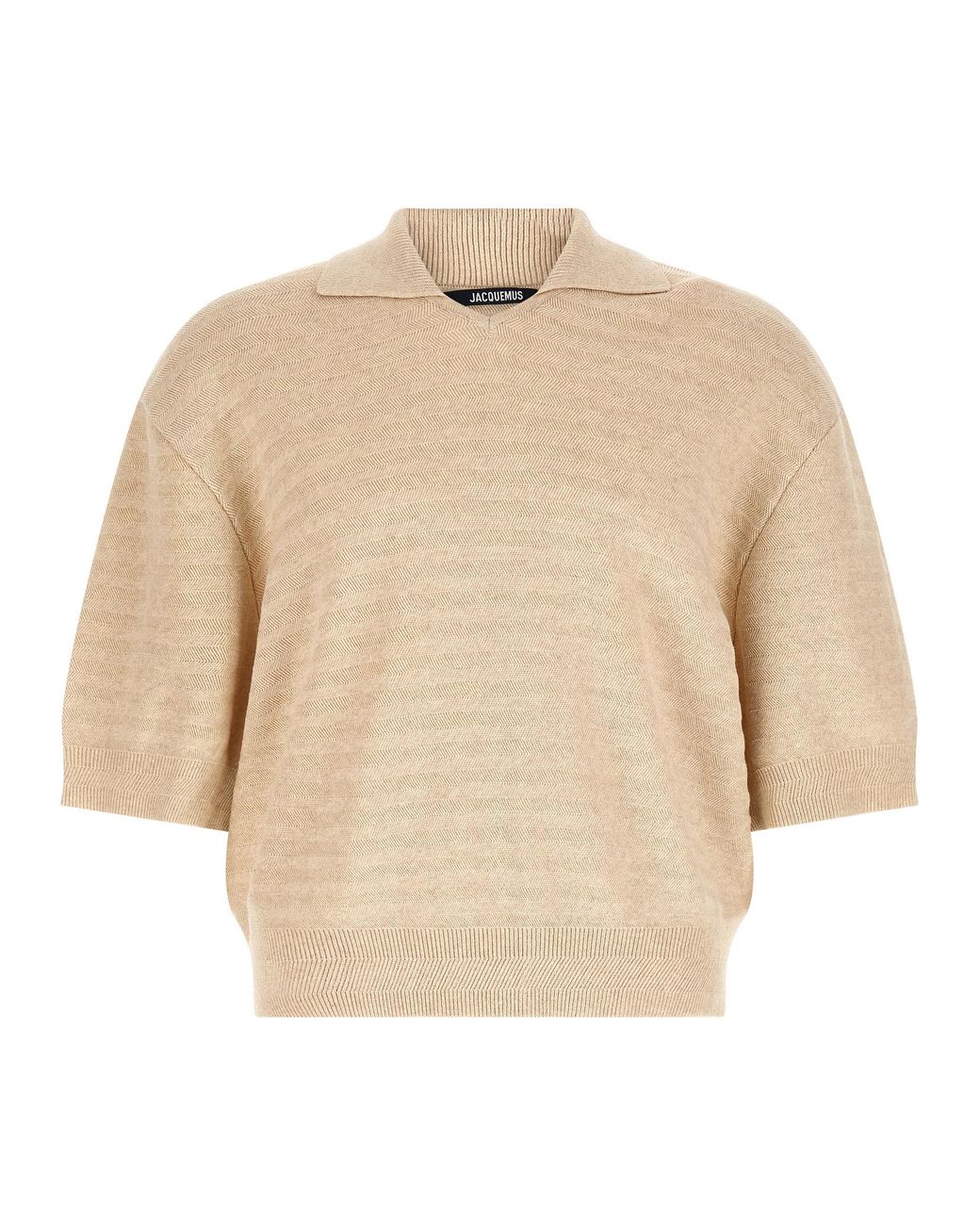 Jacquemus Natural Cotton Polo Shirt for men