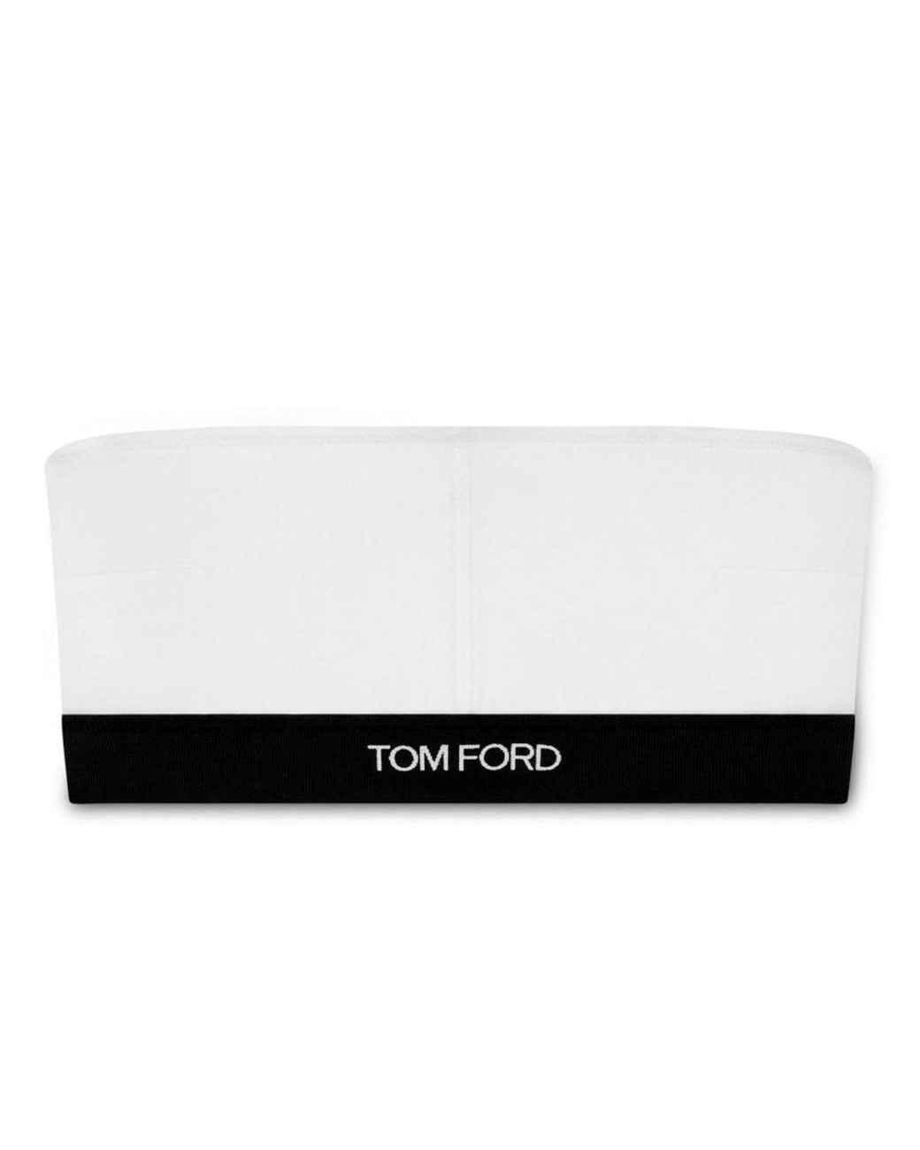 Tom Ford White Signature Bandeau Top Modal Underwear