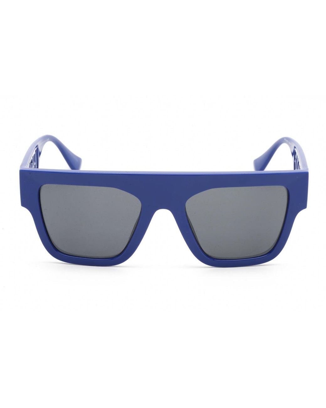 Versace Blue Versace 0Ve4430U Rectangular Logo-Lettered Sunglasses