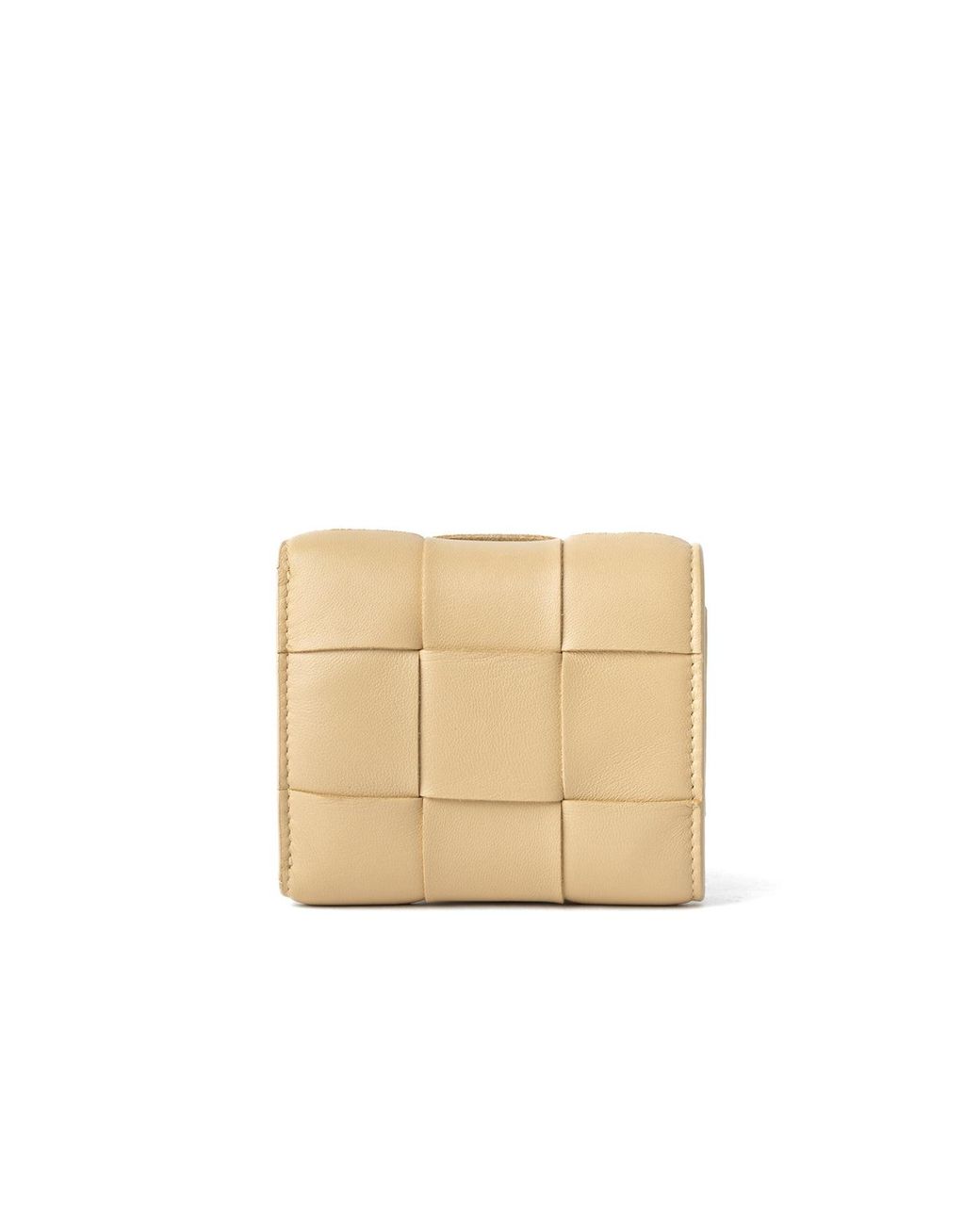 Bottega Veneta Natural Bottega Veneta Quilted Leather Wallet for men