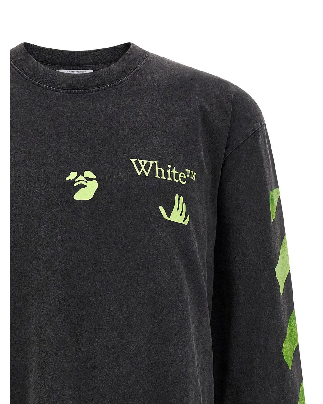 Off-White c/o Virgil Abloh Black Bacco Arrow Skate Long-Sleeve T-Shirt for men