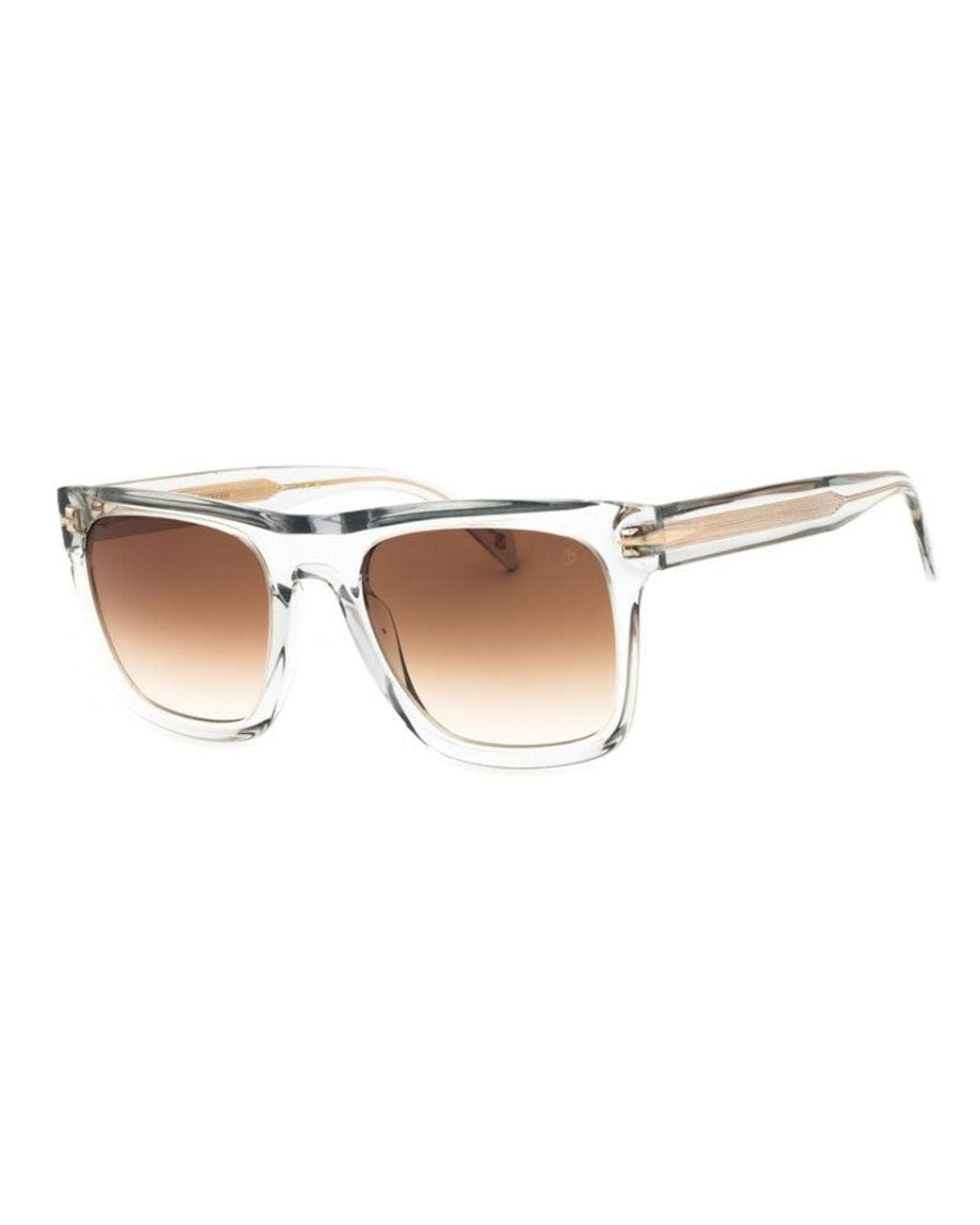 David Beckham Brown David Beckham Square Full Rim Sunglasses for men