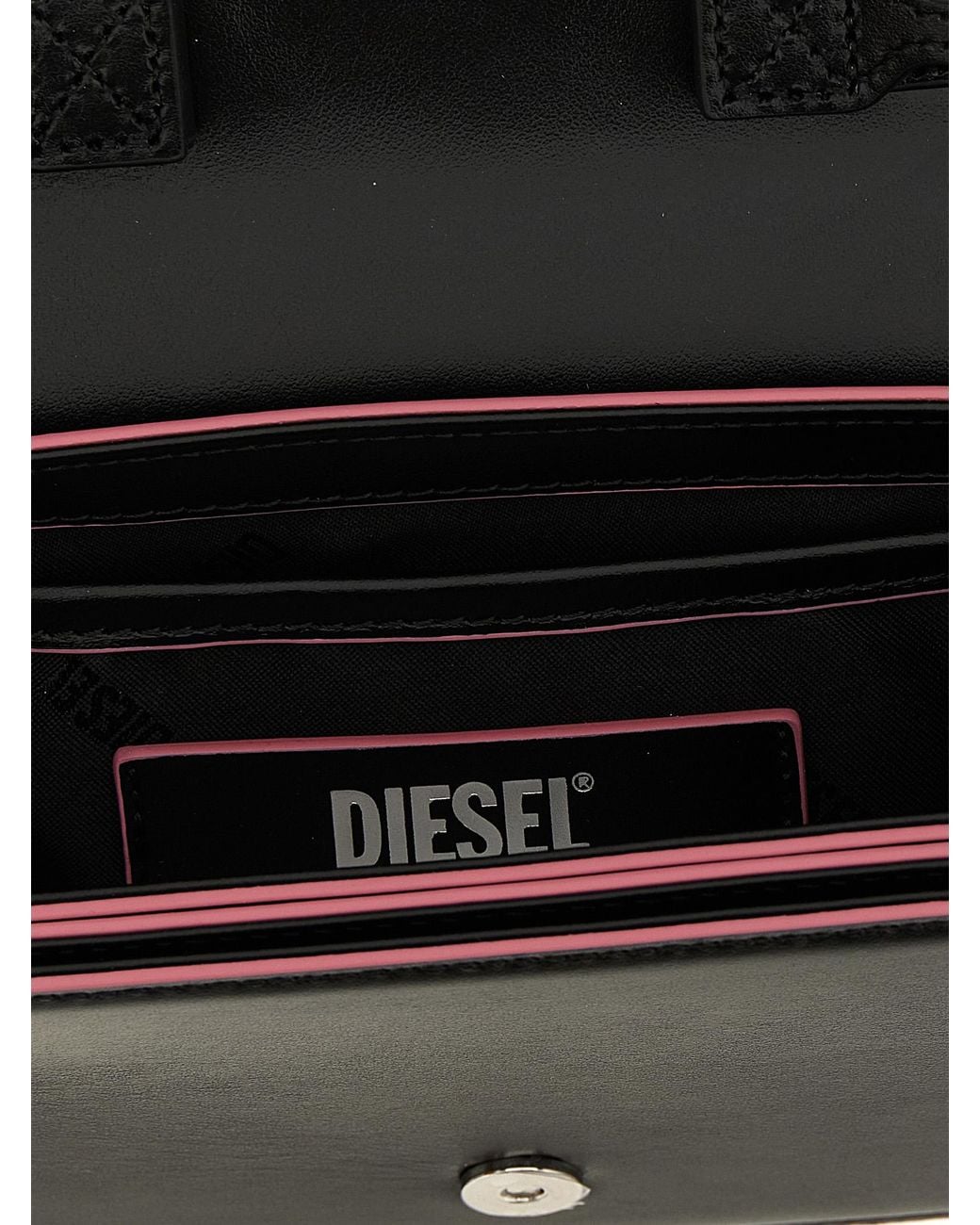 DIESEL Black Other Fibres Shoulder Bag