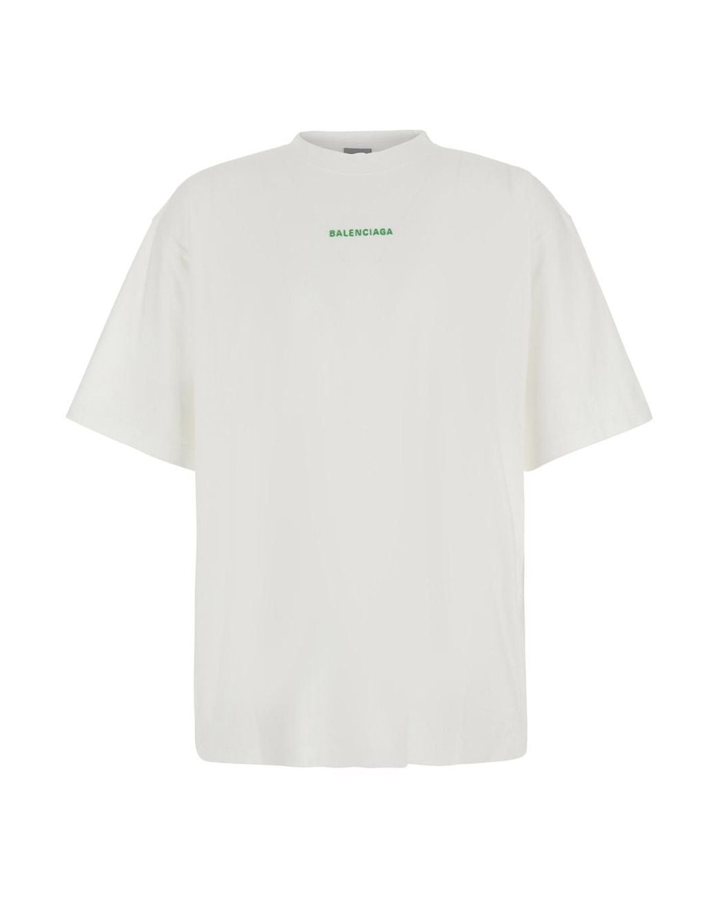 Balenciaga White T-Shirt Cotton T-Shirts And Polos for men