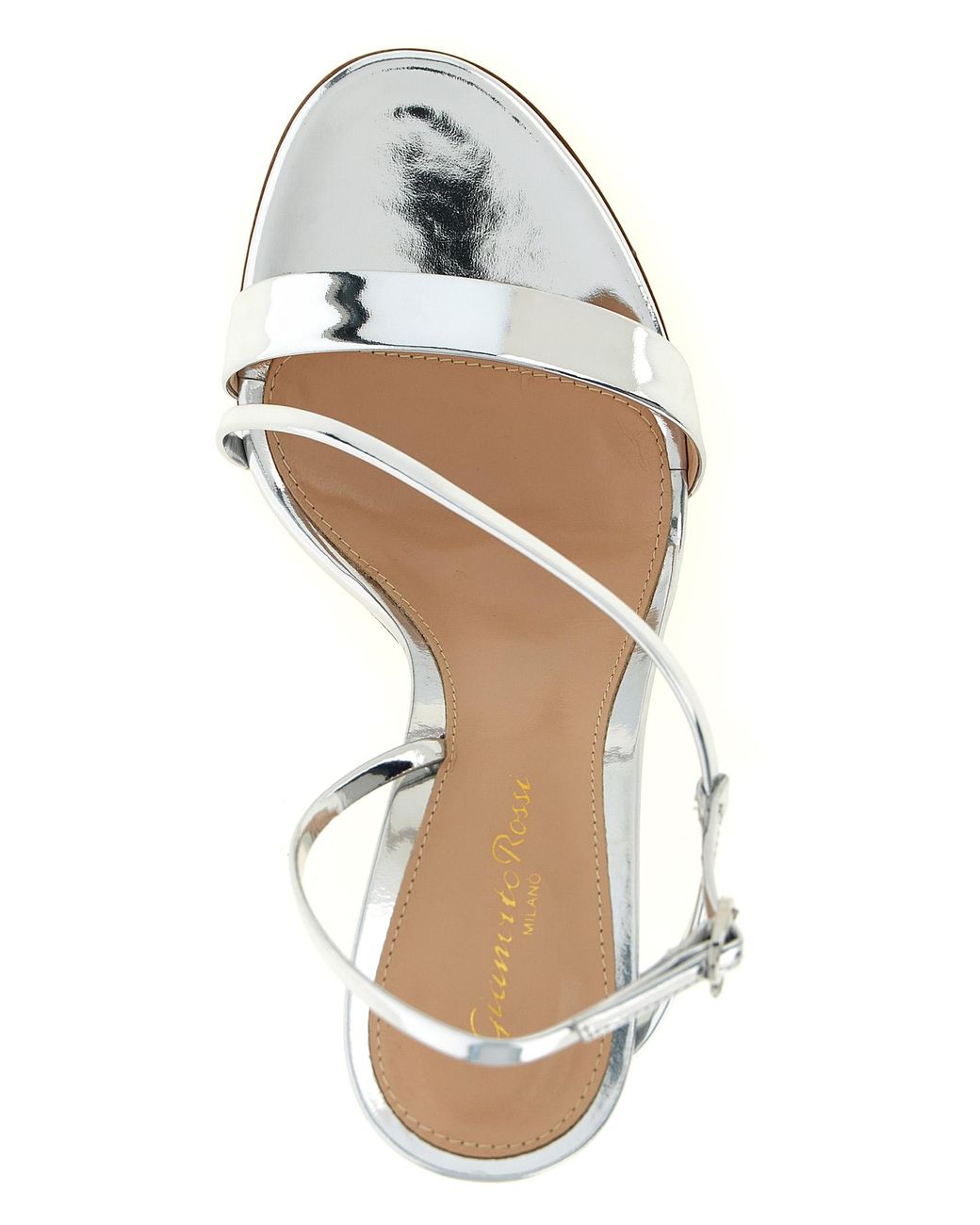 Gianvito Rossi Metallic Solid Open Round Toe Heels