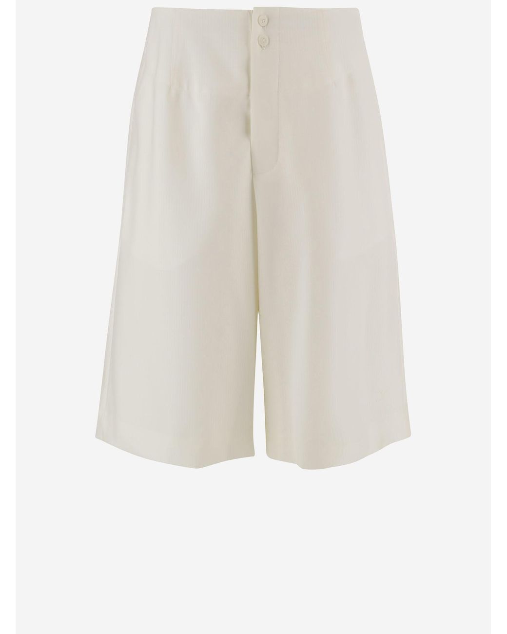 Jacquemus White Short Trousers Moisson Wool for men