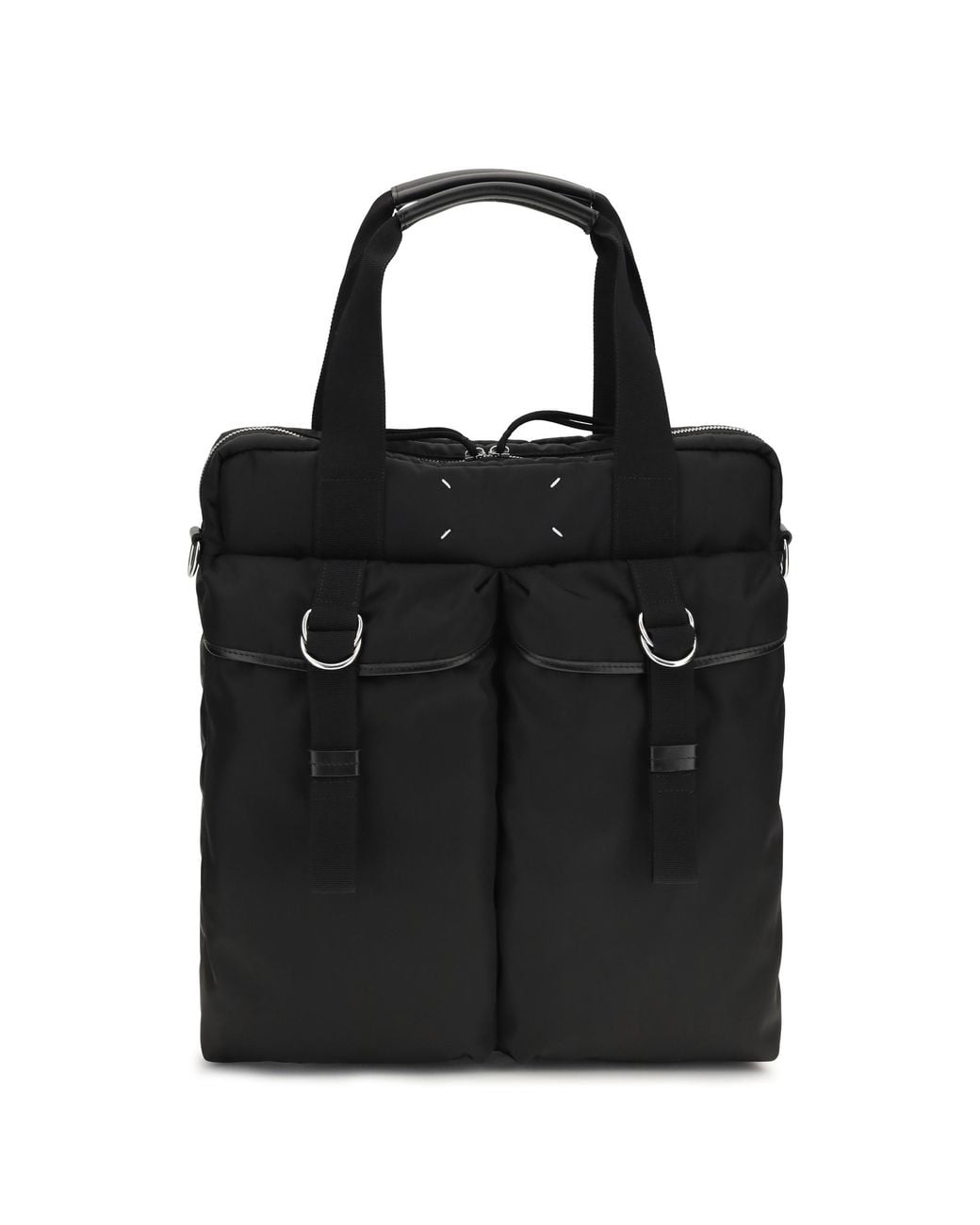 Maison Margiela Black High Tech Computer Handbag Nylon Bag for men