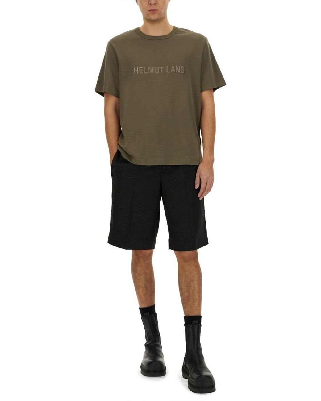 Helmut Lang Black Helmut Lang Tailored Shorts for men