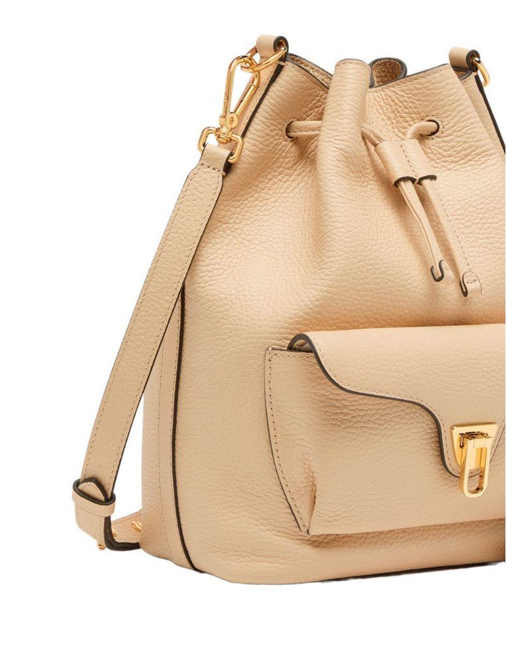 Coccinelle Natural Bucket Bag Bovine Leather Bucket-Bags