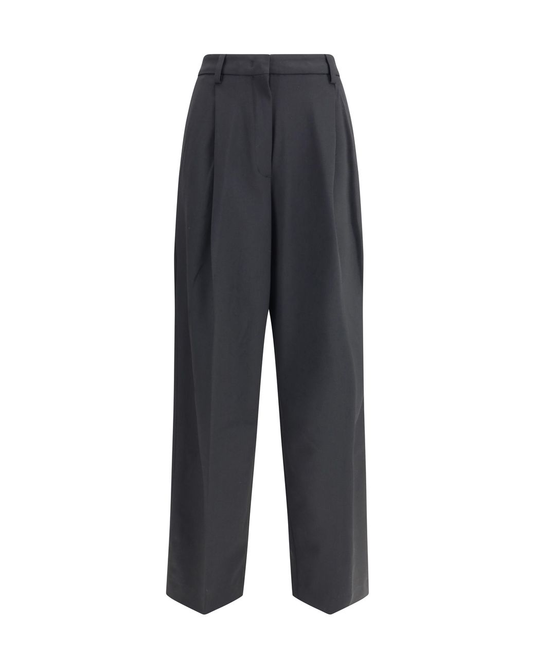 Thelatest Blue Pleated Trousers Polyester