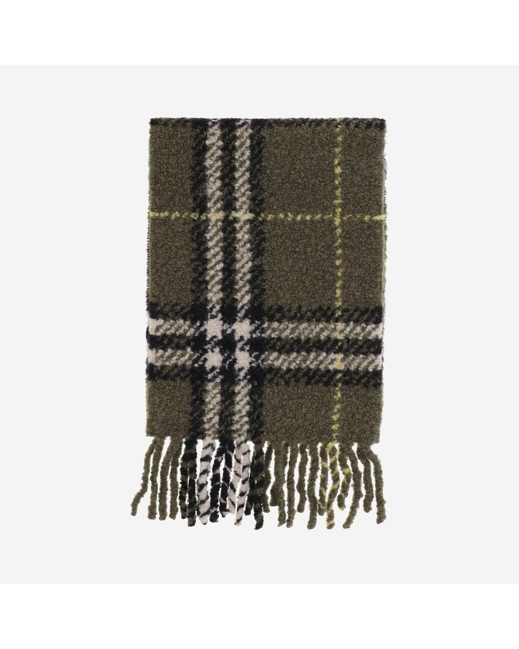 Burberry Black Brushed Scarf Alpaca Blend Scarfs