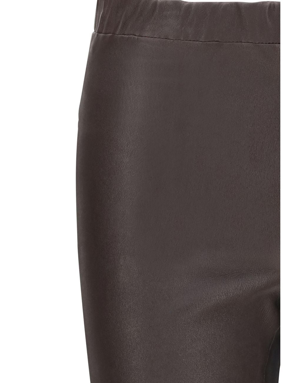 Arma Gray Roche Stretch-Leather Pants Lamb Ovis Aries Trousers