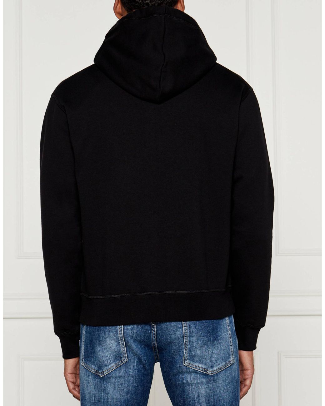 DSquared² Blue Angry Bear Logo Cool Fit Hoodie Clothing Knitwear for men