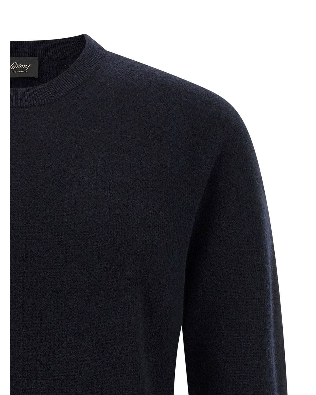 Brioni Blue Cashmere-Wool Blend Sweater for men