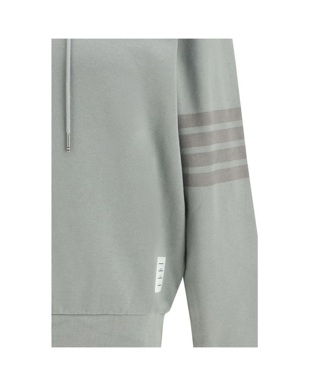 Thom Browne Gray Cotton Sweatshirt for men