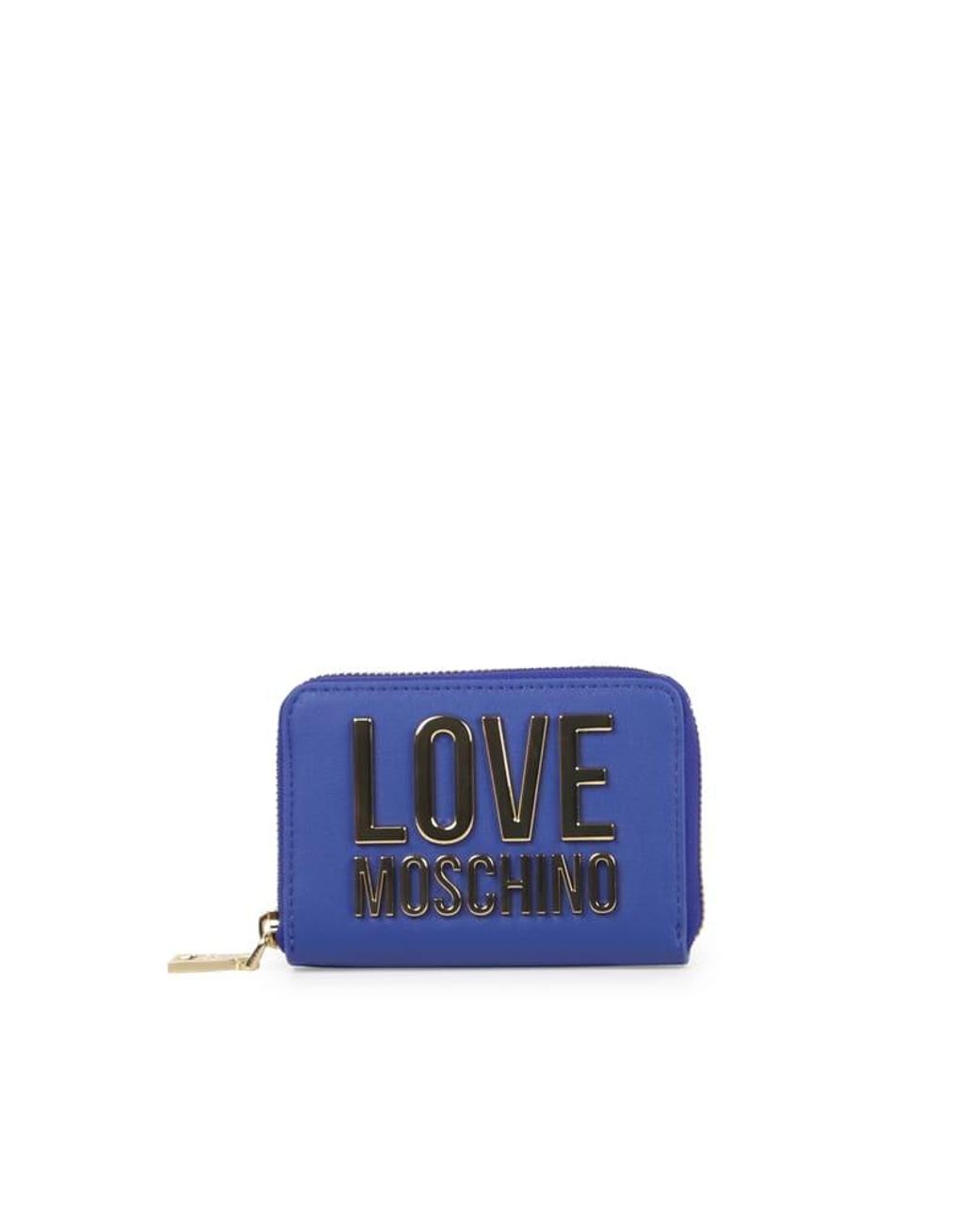 Love Moschino Bonded Wallet In Leatherette in Blue | Lyst