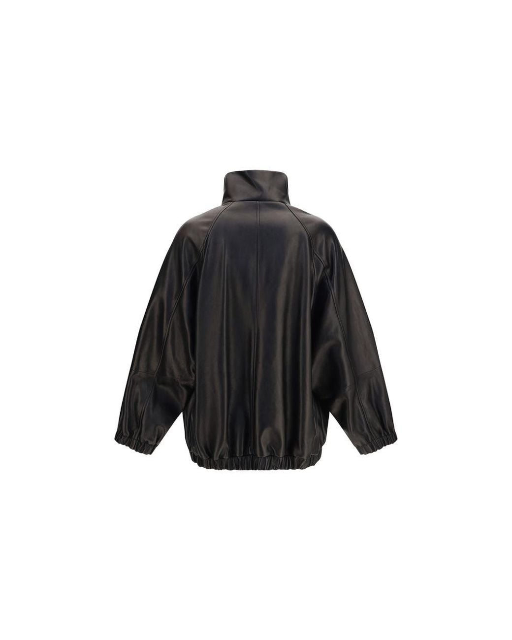 Brunello Cucinelli Black Brunello Cucinelli Lamb Leather Jacket