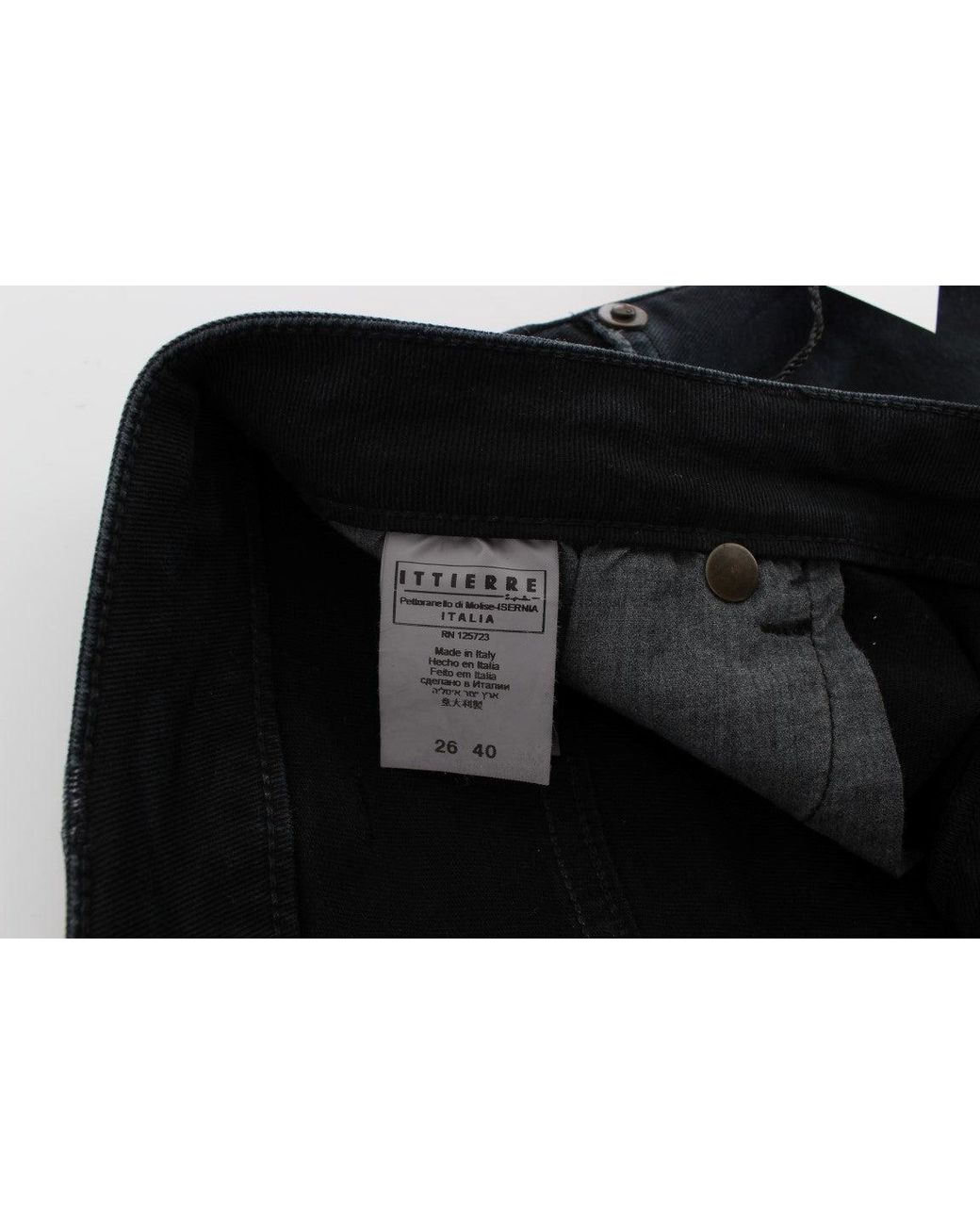 Roberto Cavalli Black Elevated Casual Chic Denim