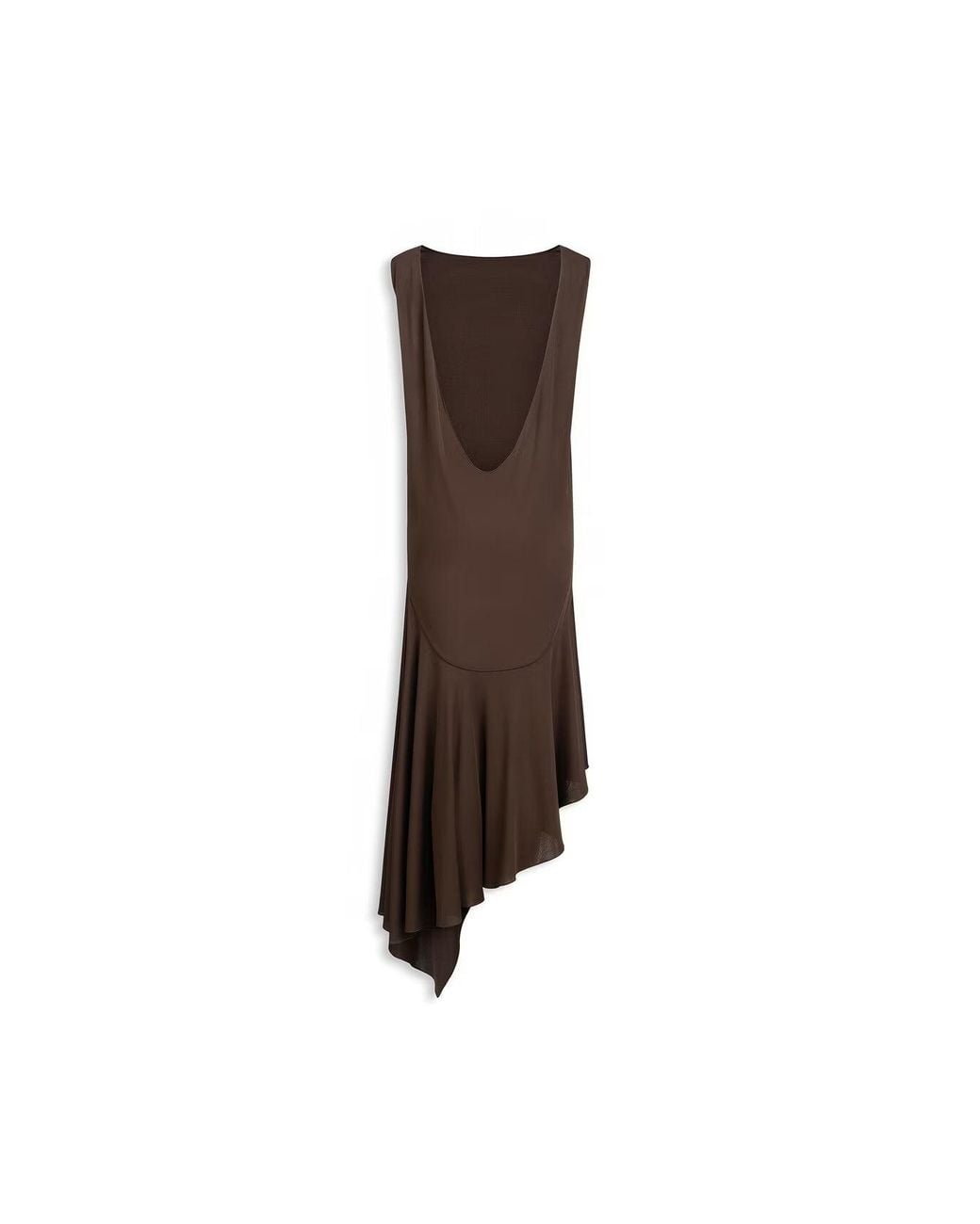 Maison AlaïA Brown Robe Dos Nu En Jersey De Crêpe Marron Dress