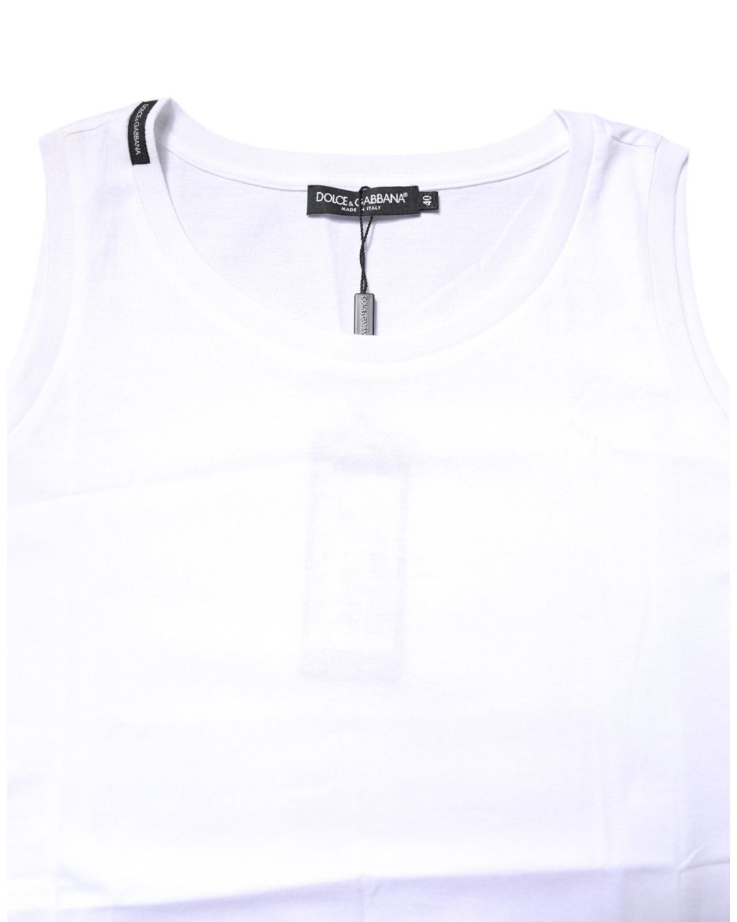 Dolce & Gabbana White Sleeveless Tops