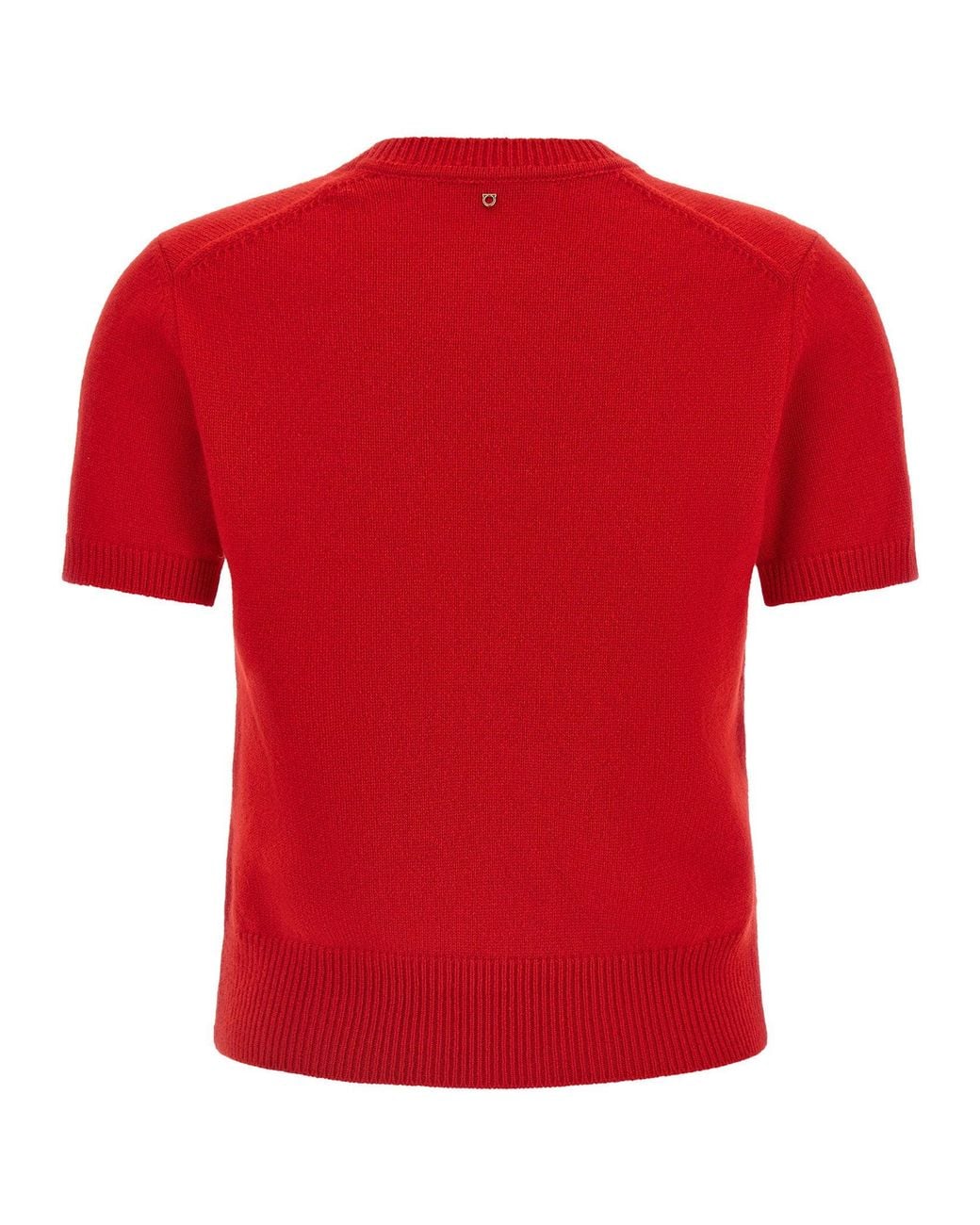 Ferragamo Red Gancini Sweater