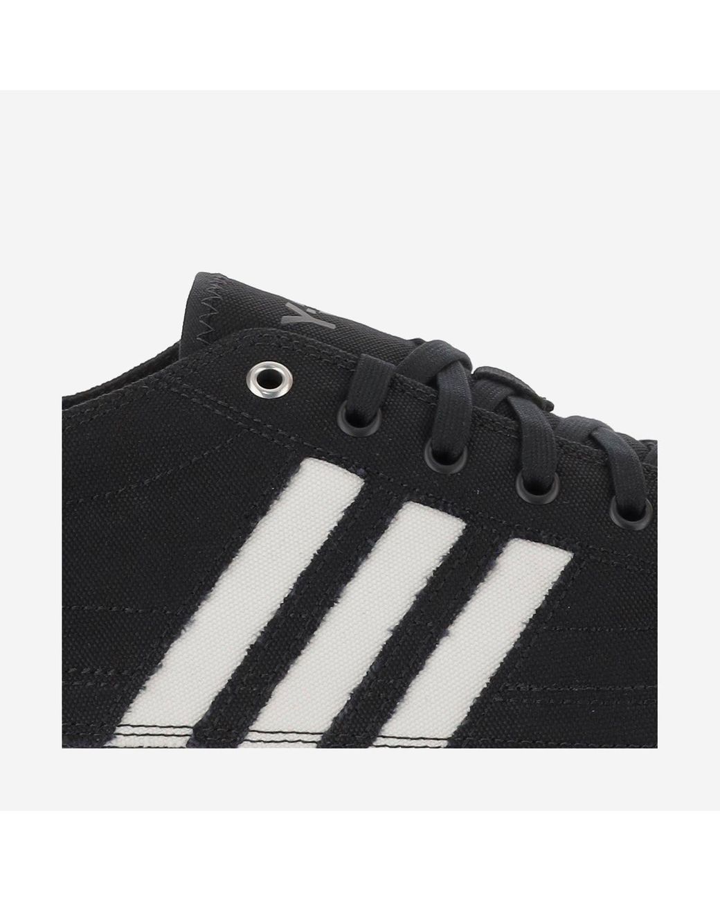Adidas Black Y-3 Nizza Lo Sneakers Fabric Trainers for men