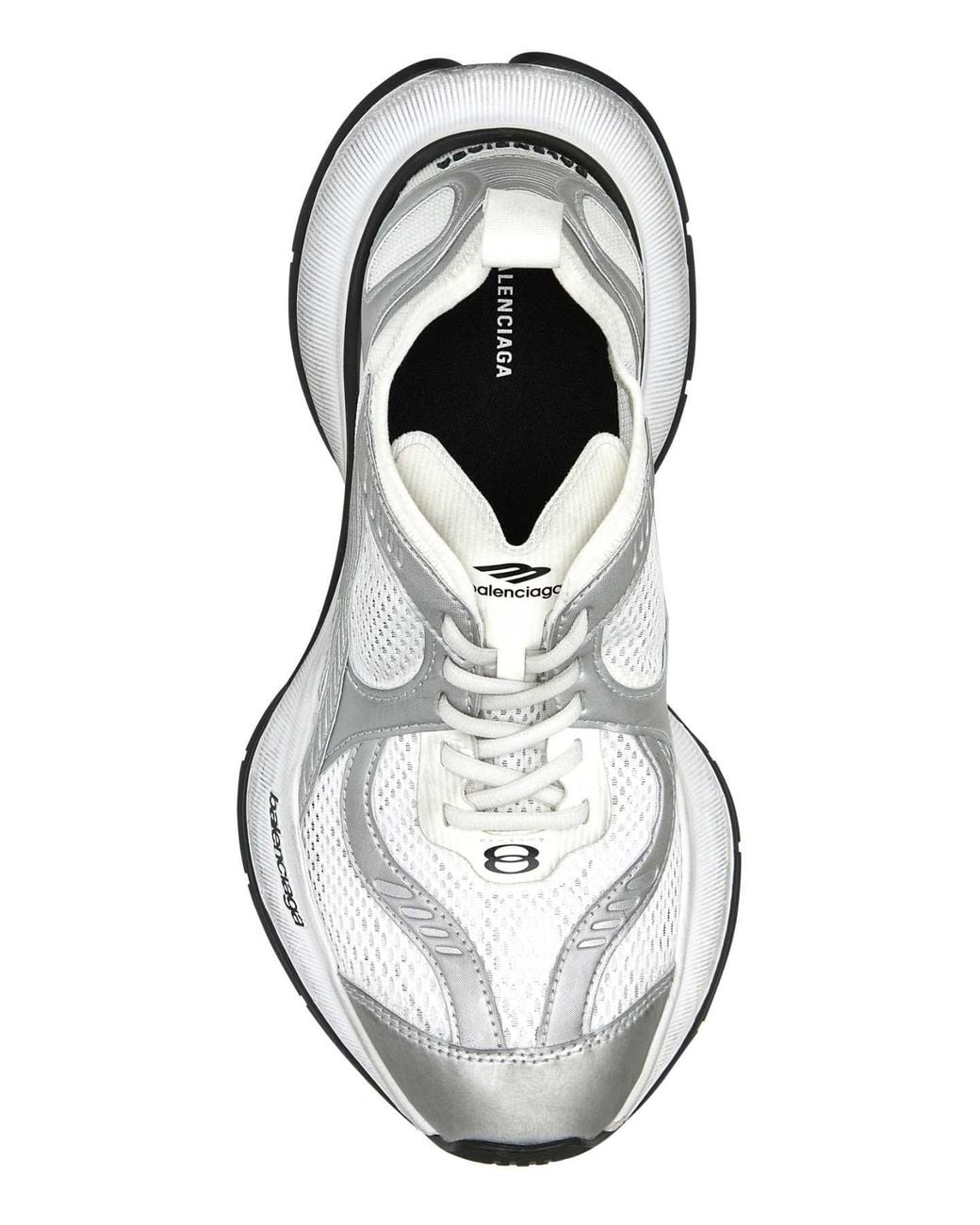 Balenciaga White Sports Shoes Circuit