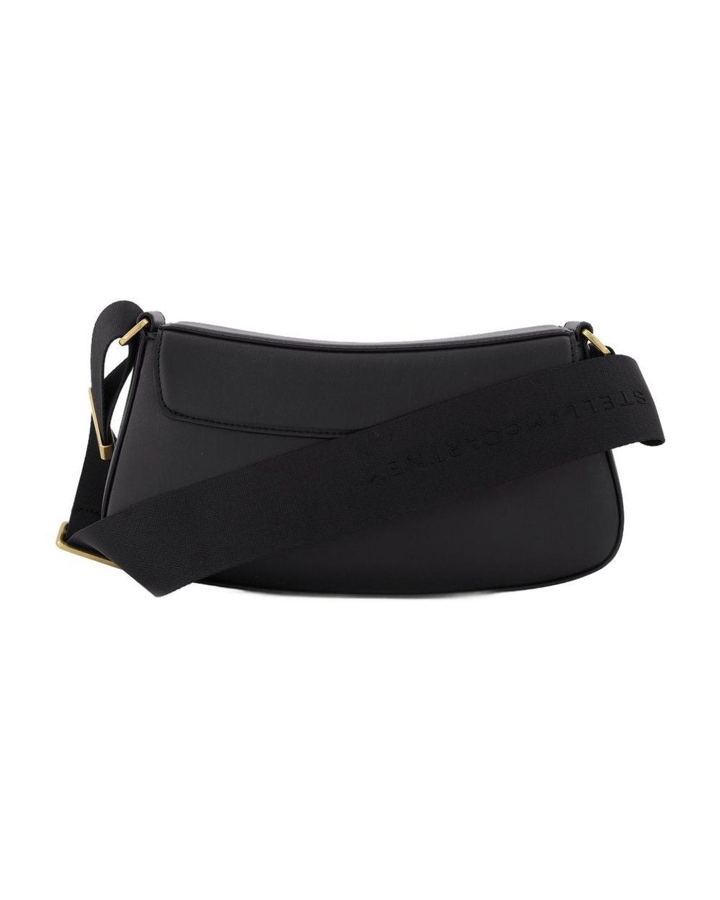 Stella McCartney Black S-Wave Small Hobo Bag