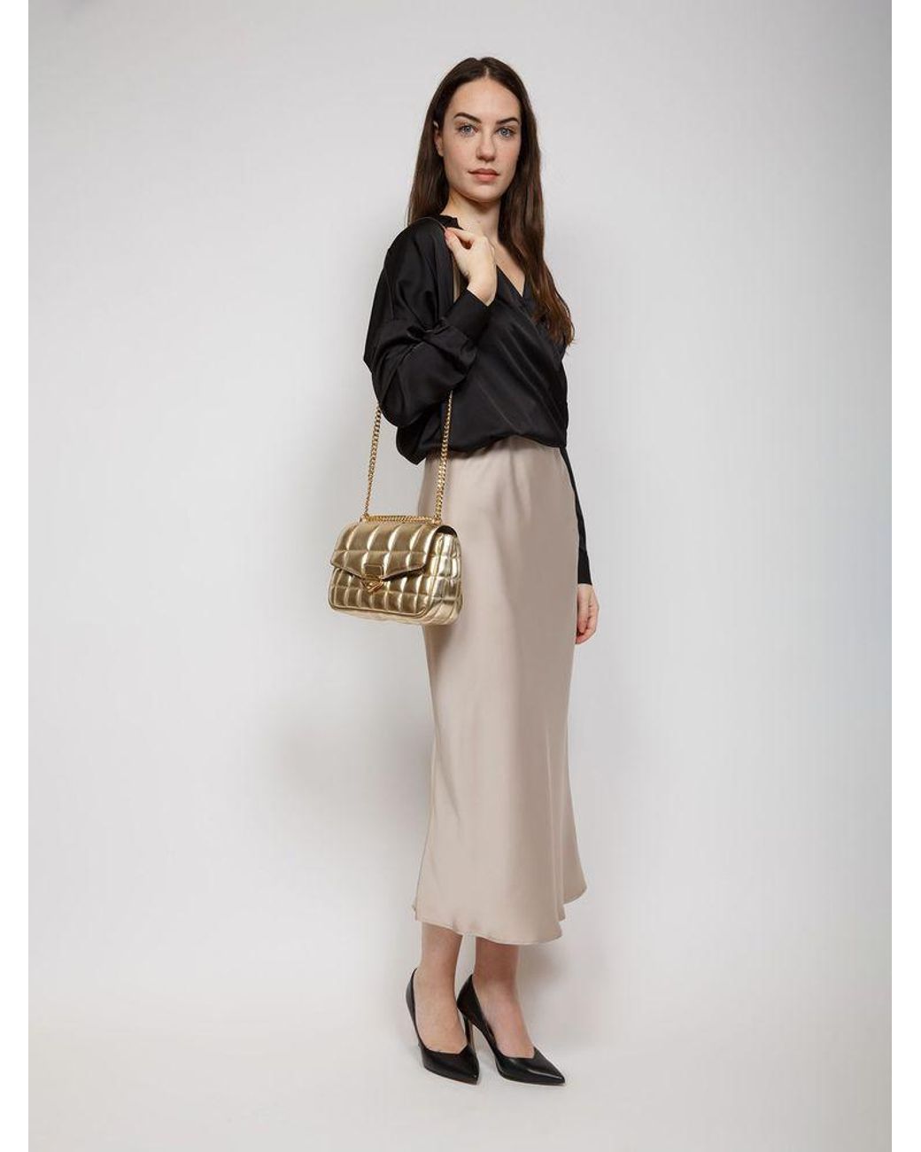 Michael Kors Brown Shoulder Bag Polyvinyl Chloride Shoulder-Bags