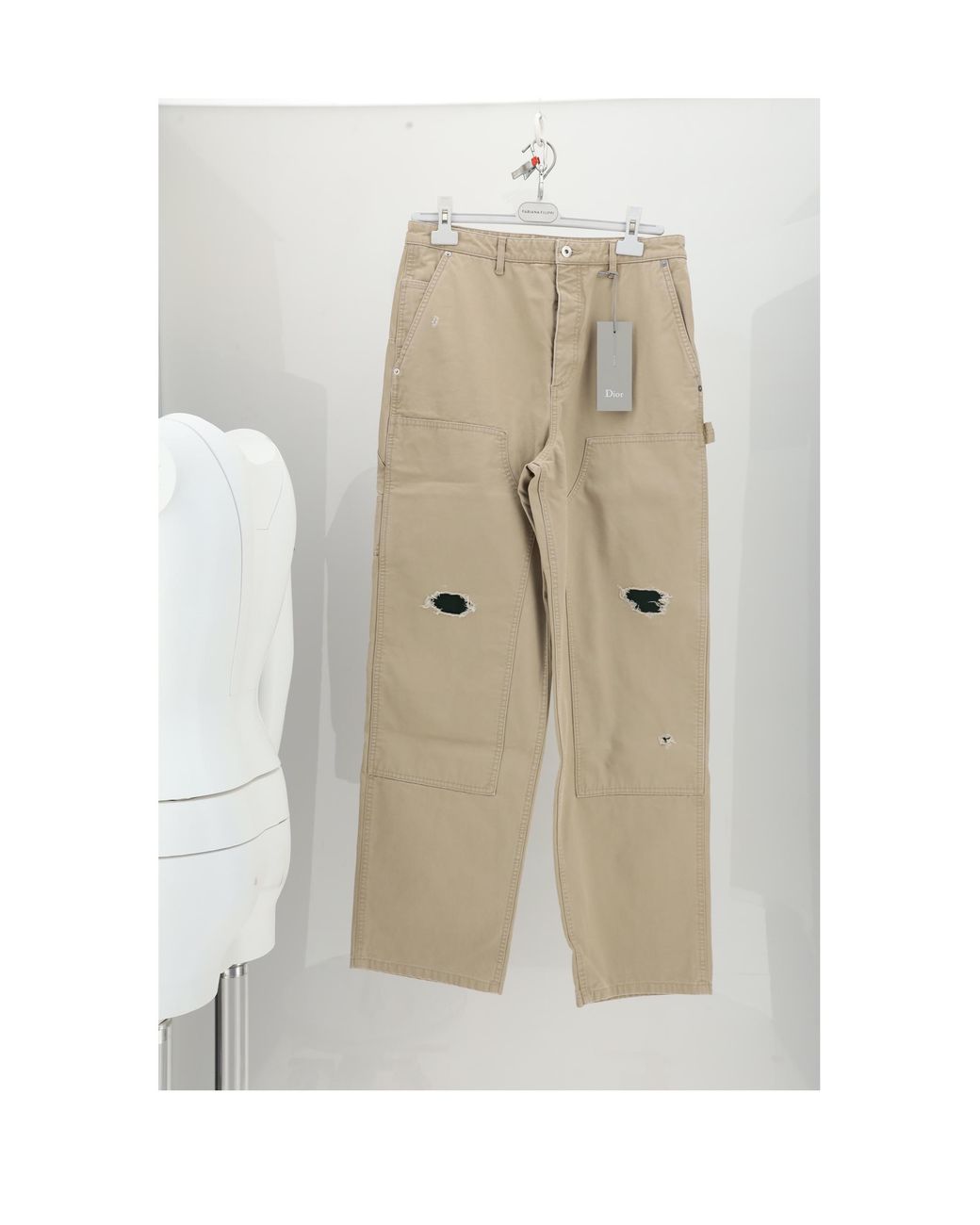 Dior Natural Jeans Carpenter Cotton for men