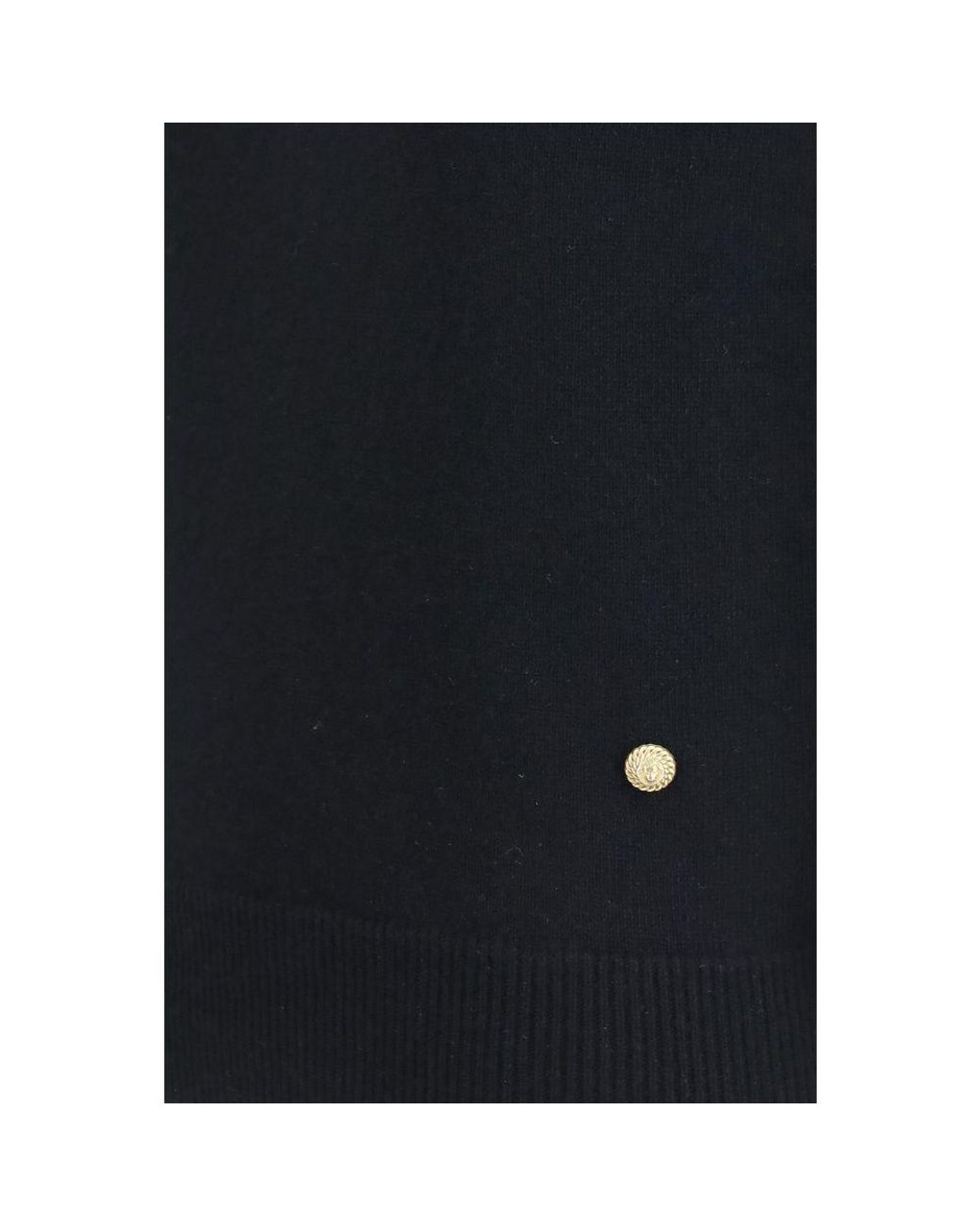Balmain Black Wool Oves Aries Sleeveles Sweater