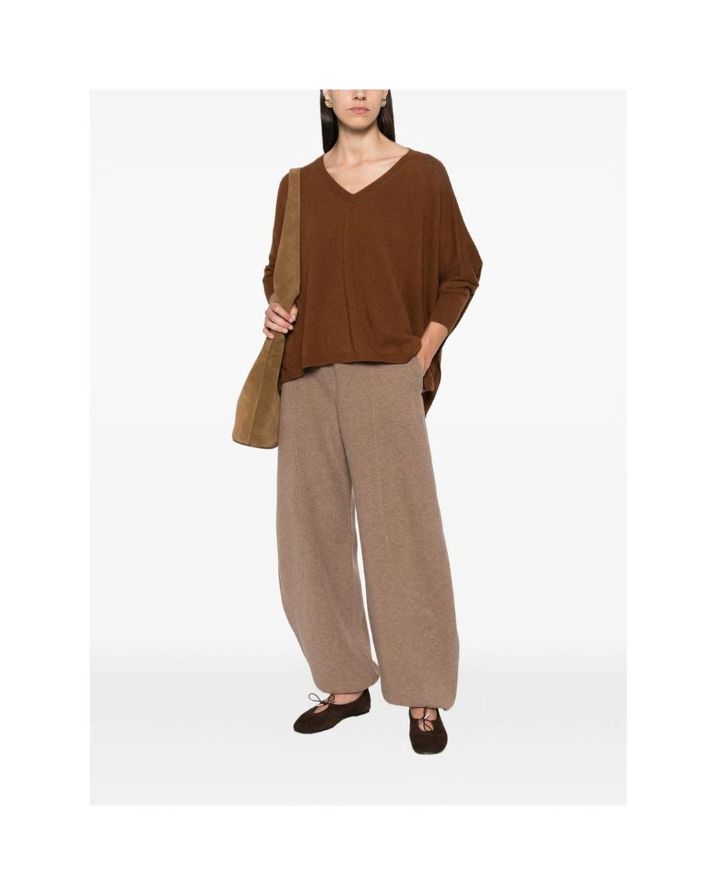 Max Mara Brown Wide Trousers