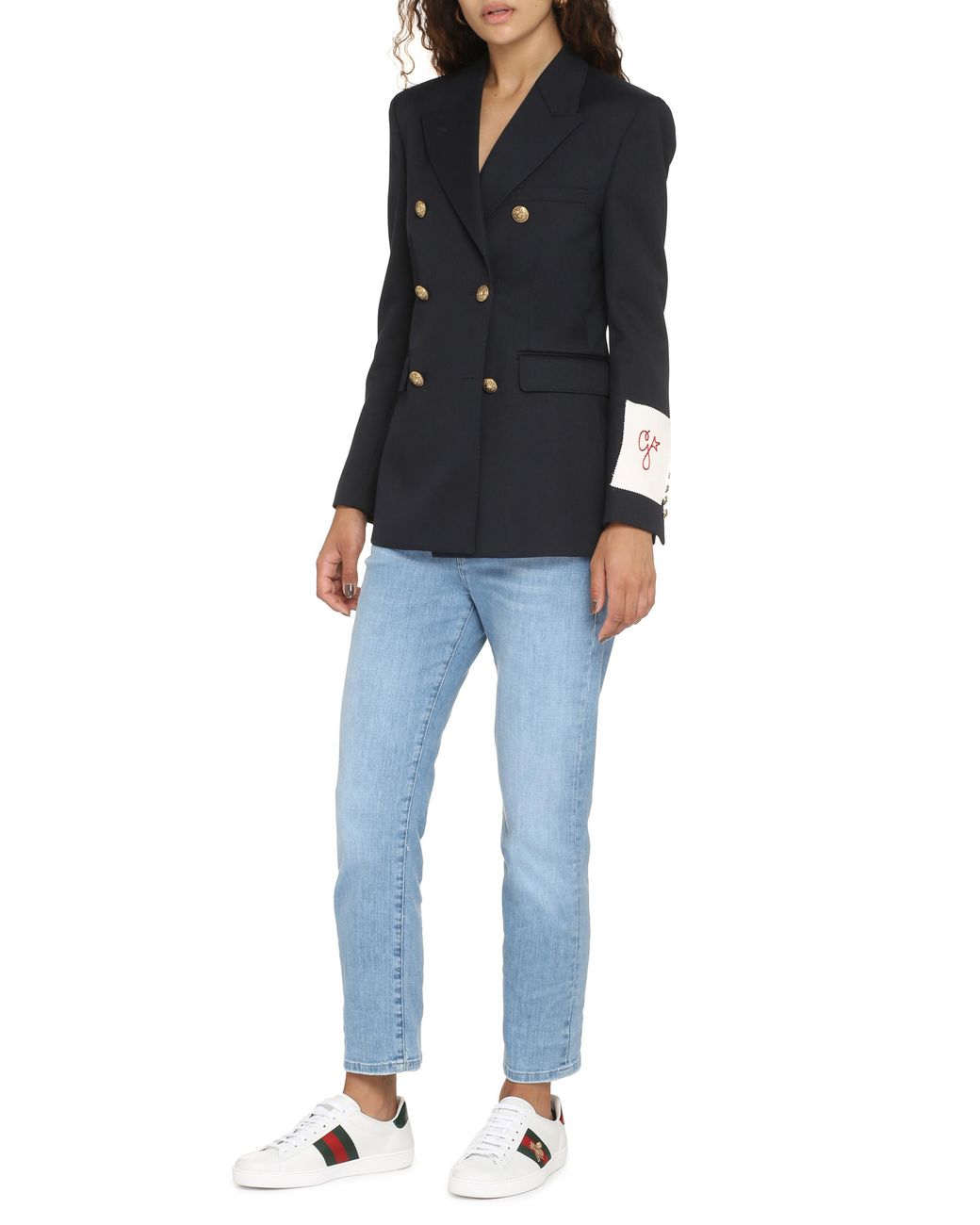 Golden Goose Deluxe Brand Black Diva Double Breasted Blazer