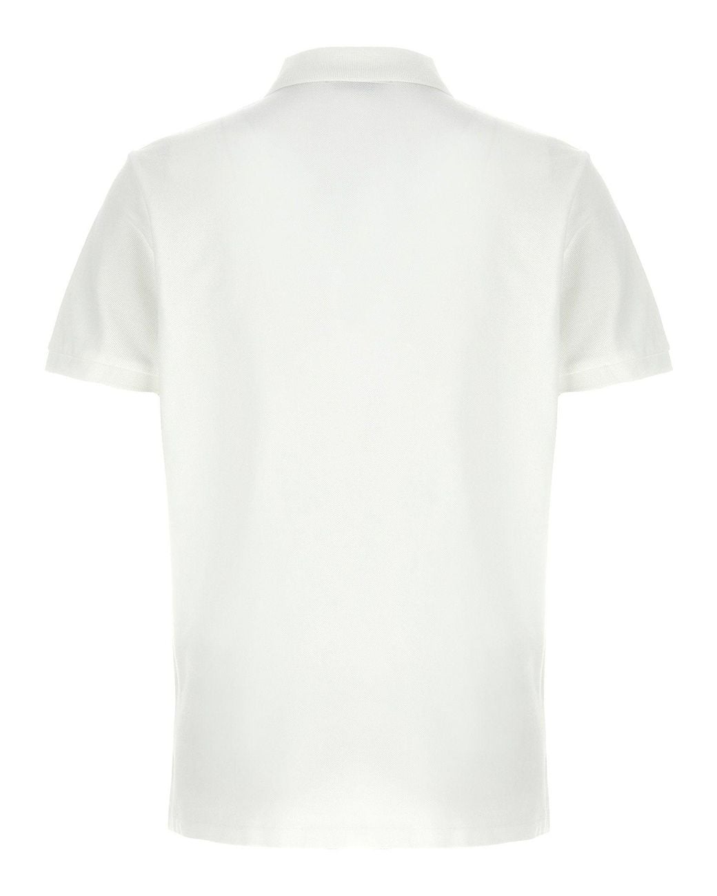 Polo Ralph Lauren White Logo-Embroidered Piqué Cotton Polo for men