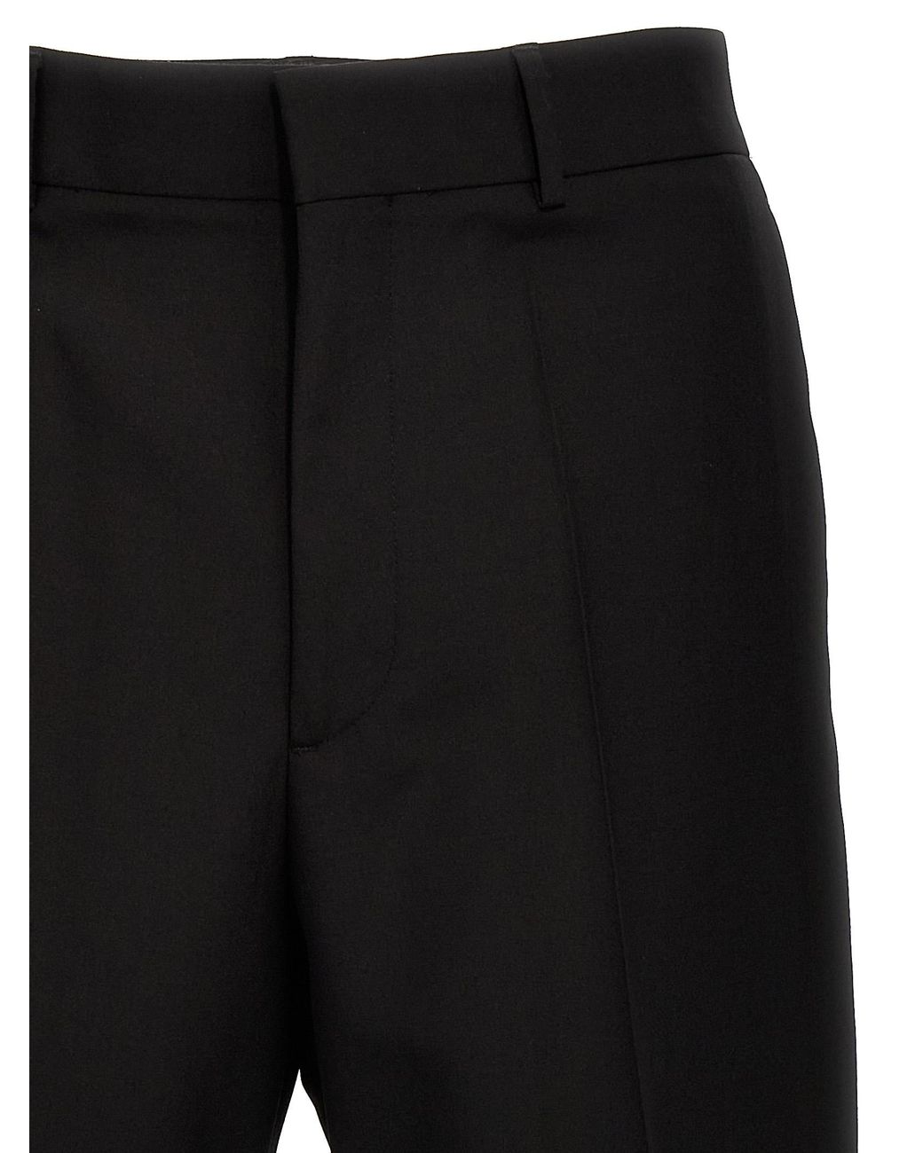 Valentino Garavani Black Wool Pants Virgin for men