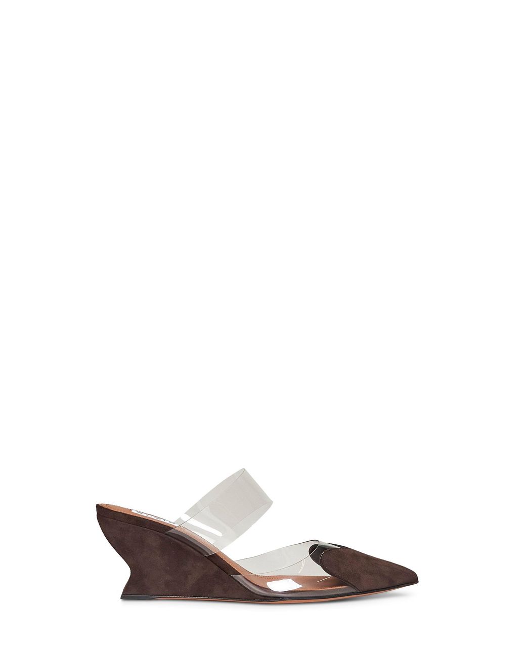 Alaïa White Le Coeur Wedge Mules