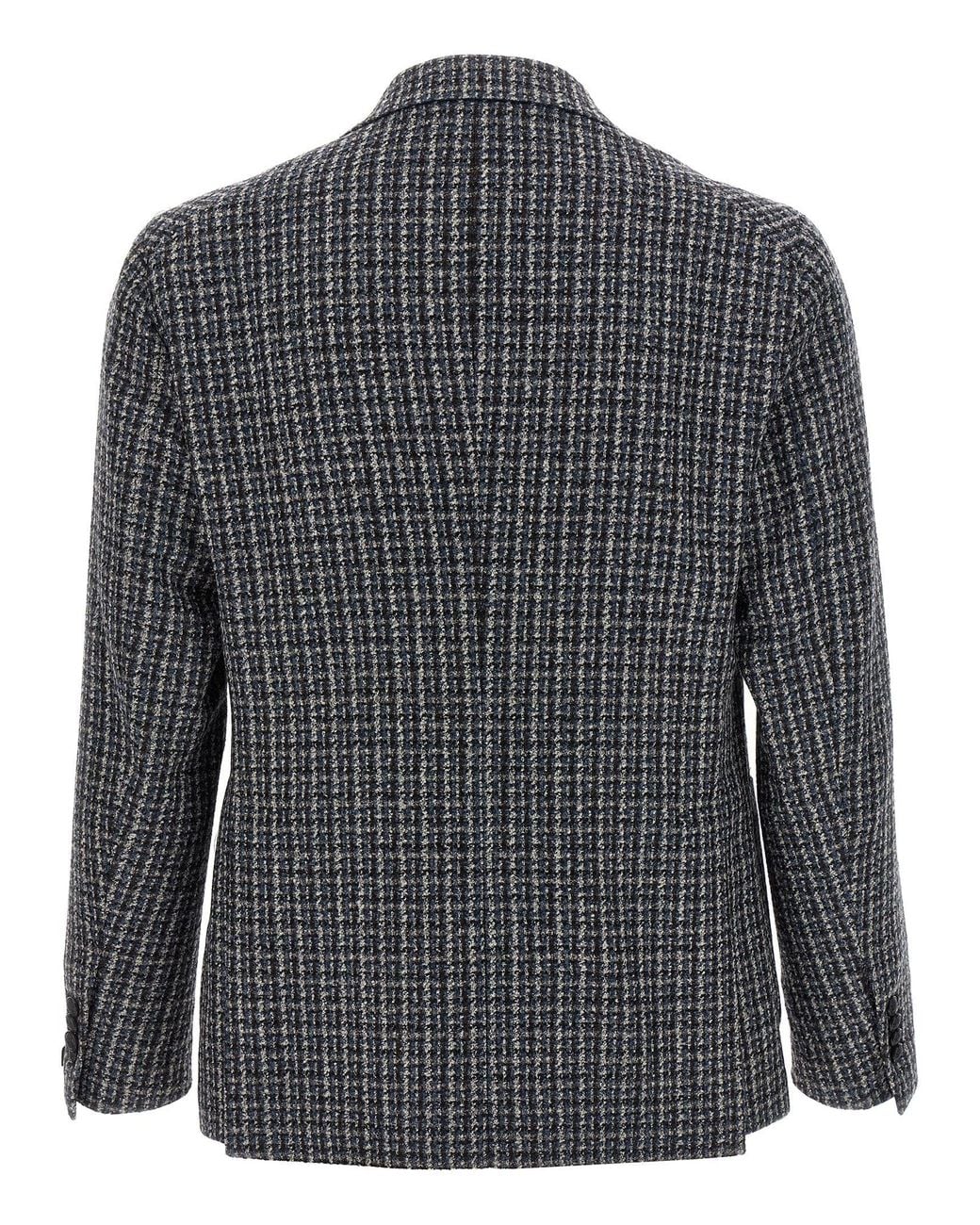 Tagliatore Gray Wool Tweed Blazer