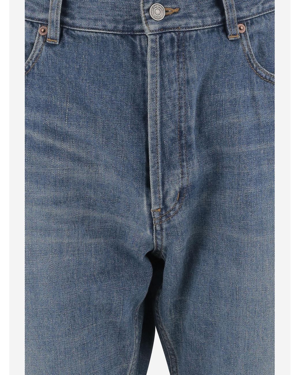 Saint Laurent Blue Mick Jeans Cotton Denim for men
