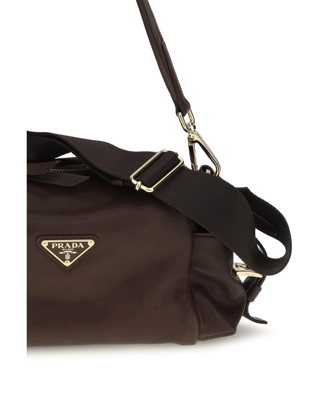 Prada Brown Small Explore Shoulder Bag