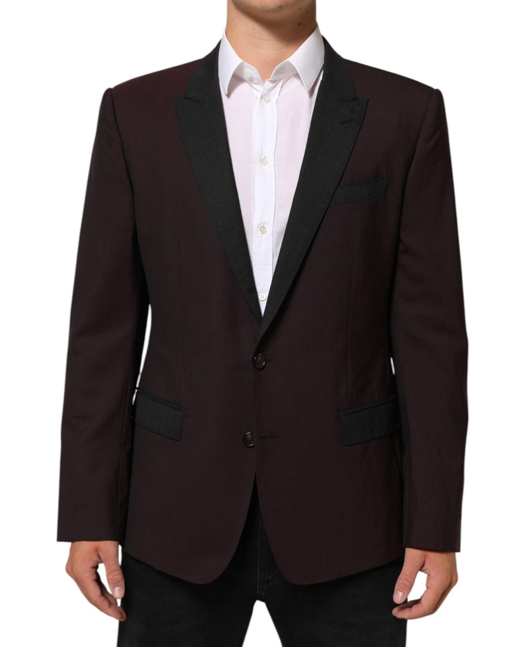 Dolce & Gabbana Black Wool 2 Buttons Suit Jacket Blazer 03+Wv