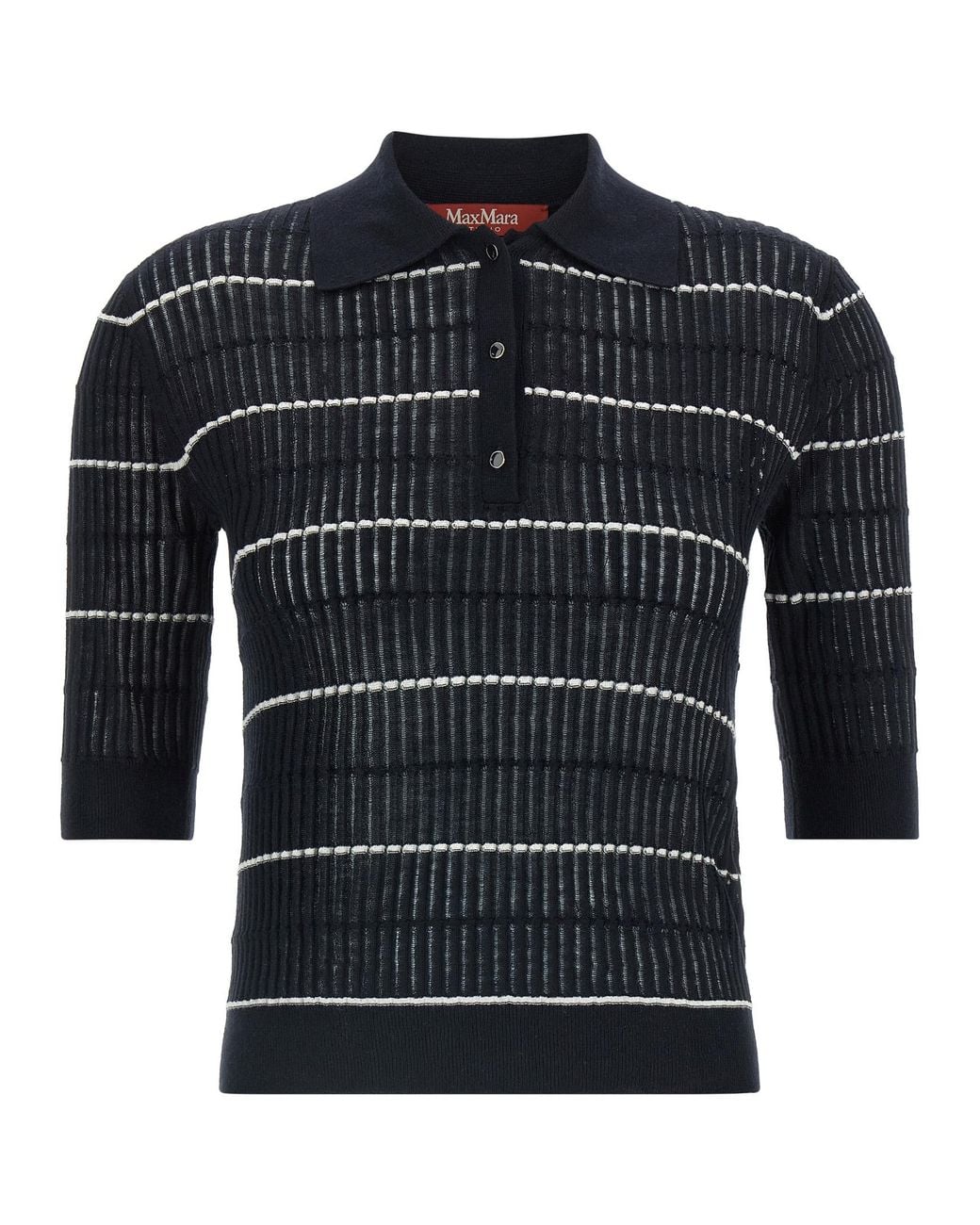 Max Mara Black 'Mstgallo' Polo Shirt