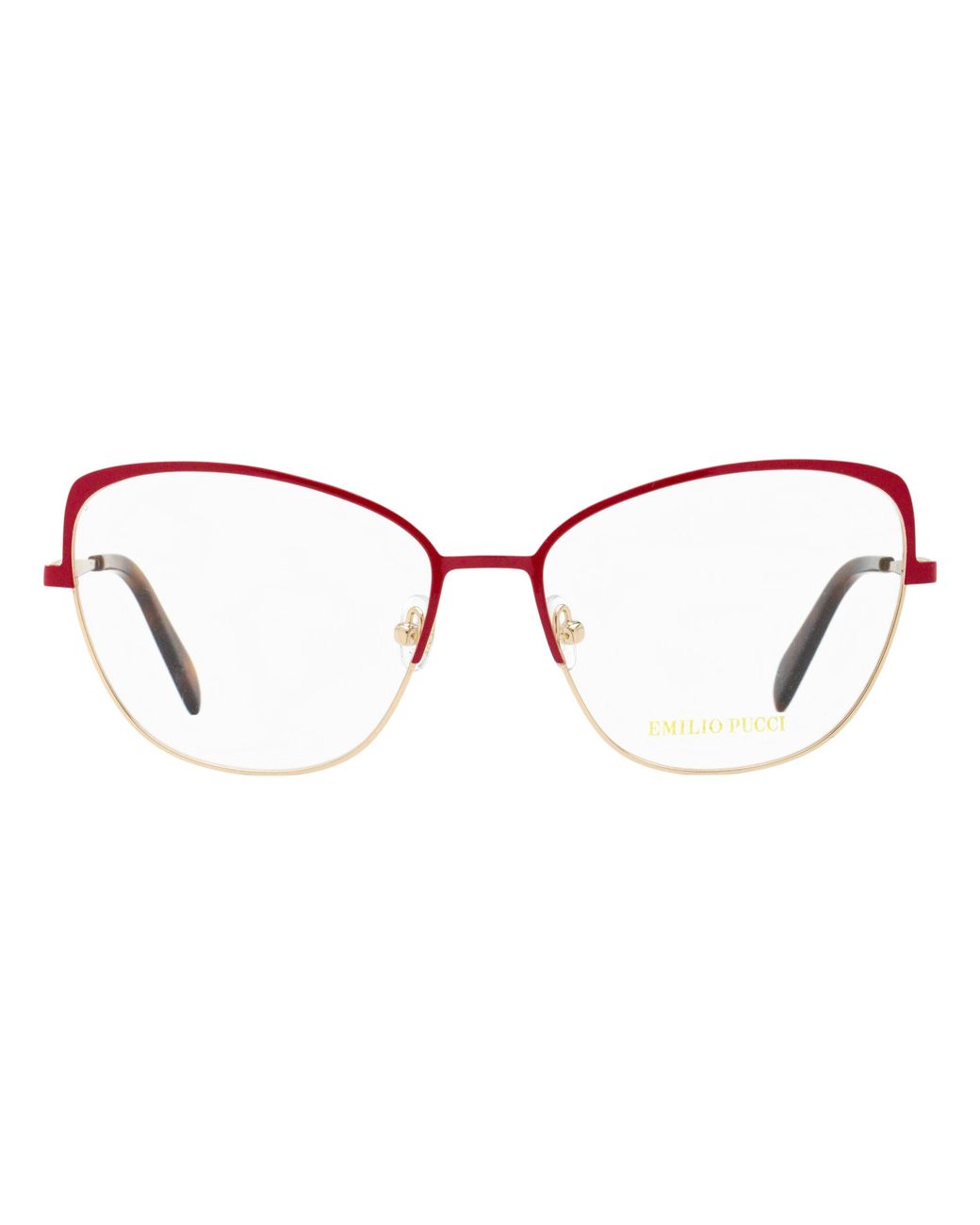 Emilio Pucci Black Pucci Slim Butterfly Eyeglasses Ep5188 068- 56Mm Metal/Plastic (Acetate)